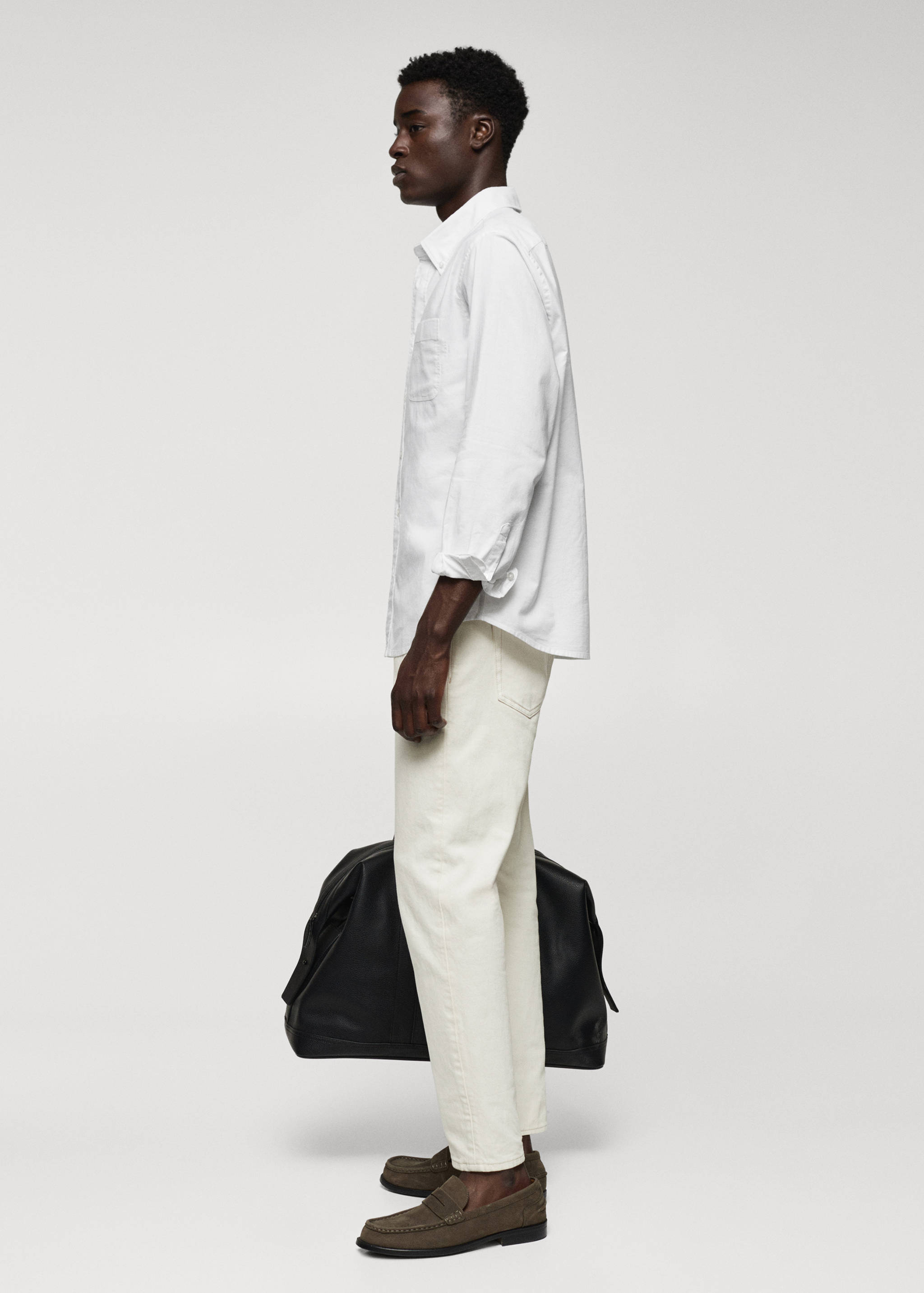 Regular fit Oxford cotton shirt - Details of the article 2