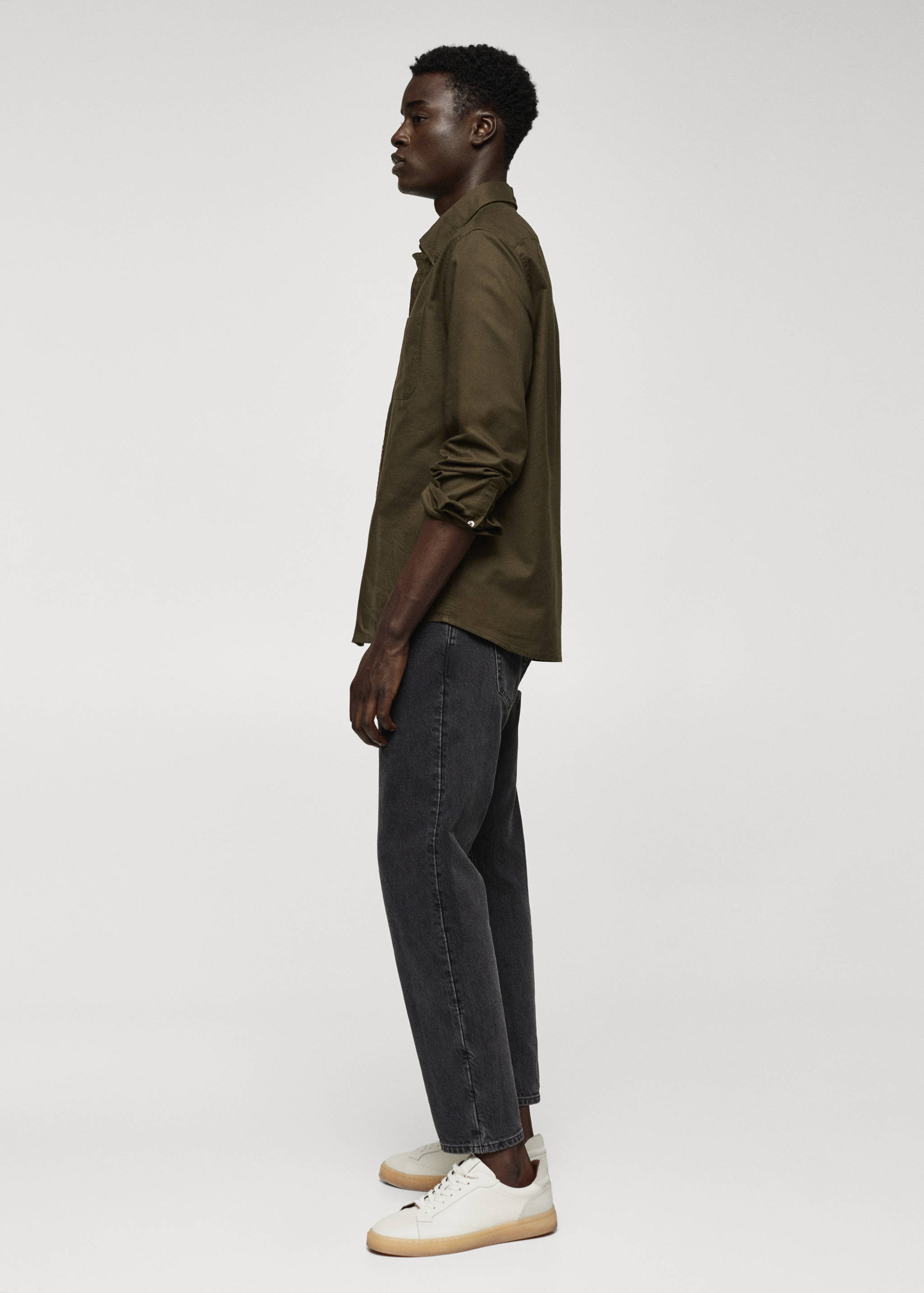 Regular fit Oxford cotton shirt - Details of the article 2