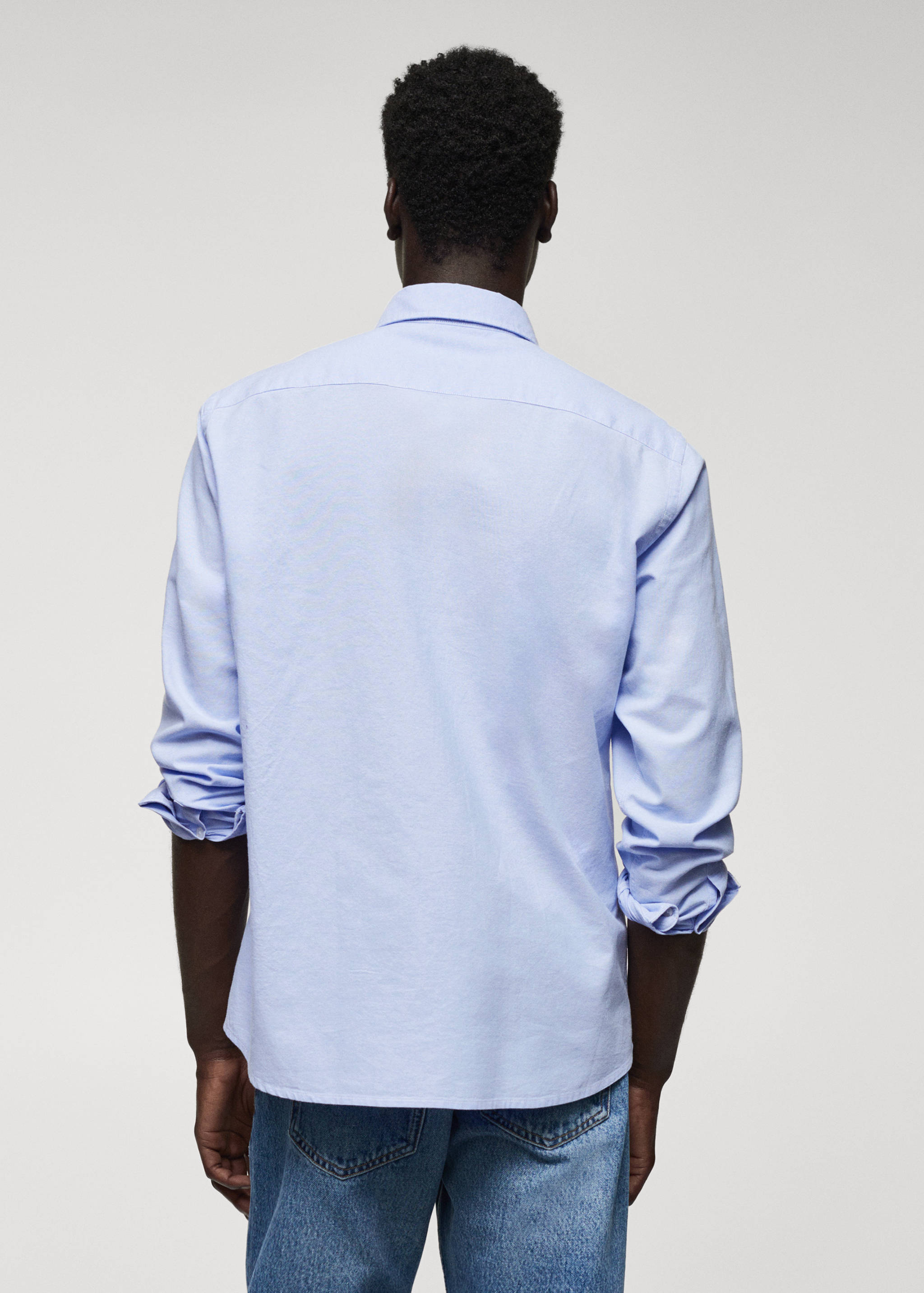 Regular fit Oxford cotton shirt - Reverse of the article