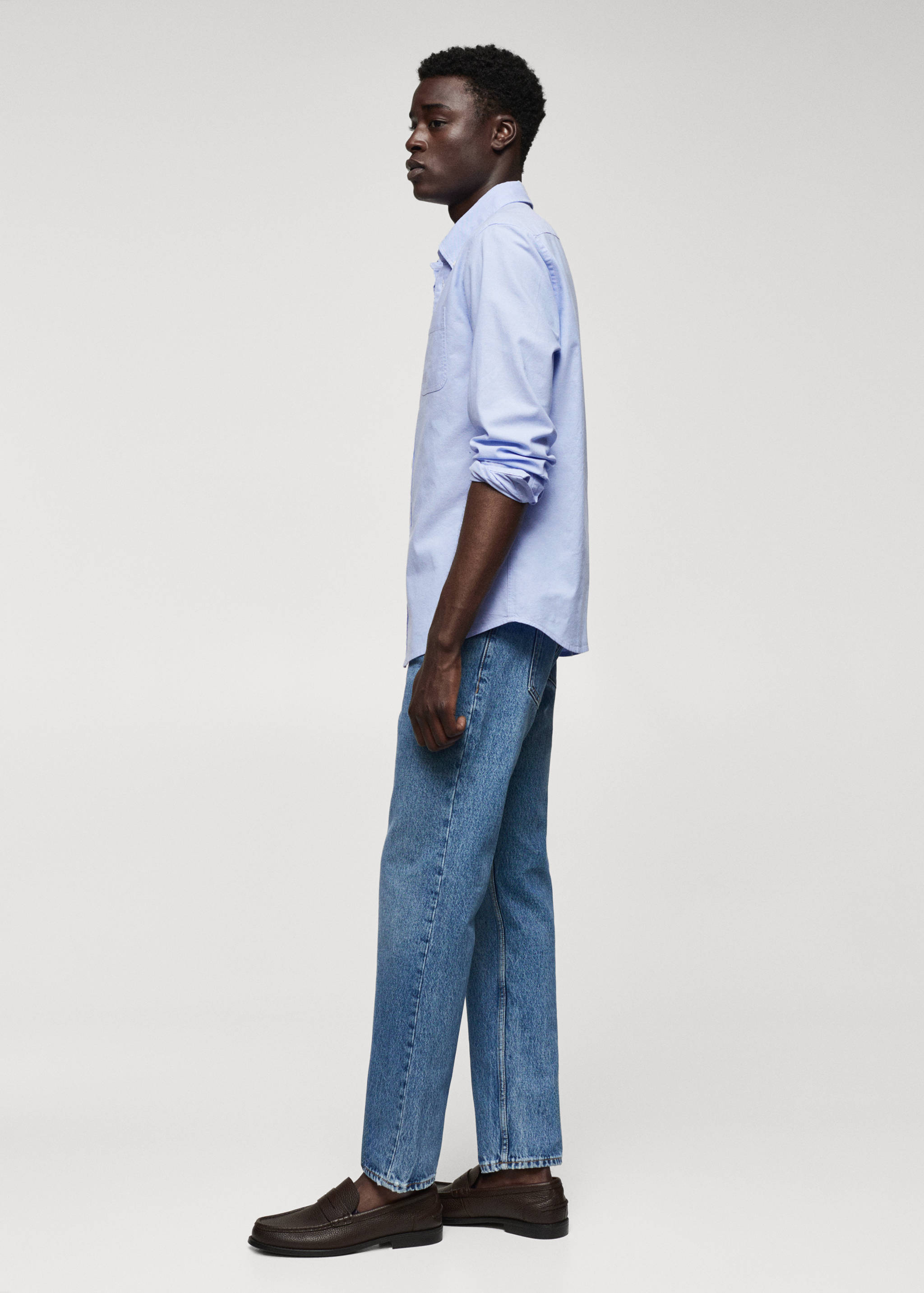 Regular fit Oxford cotton shirt - Details of the article 2