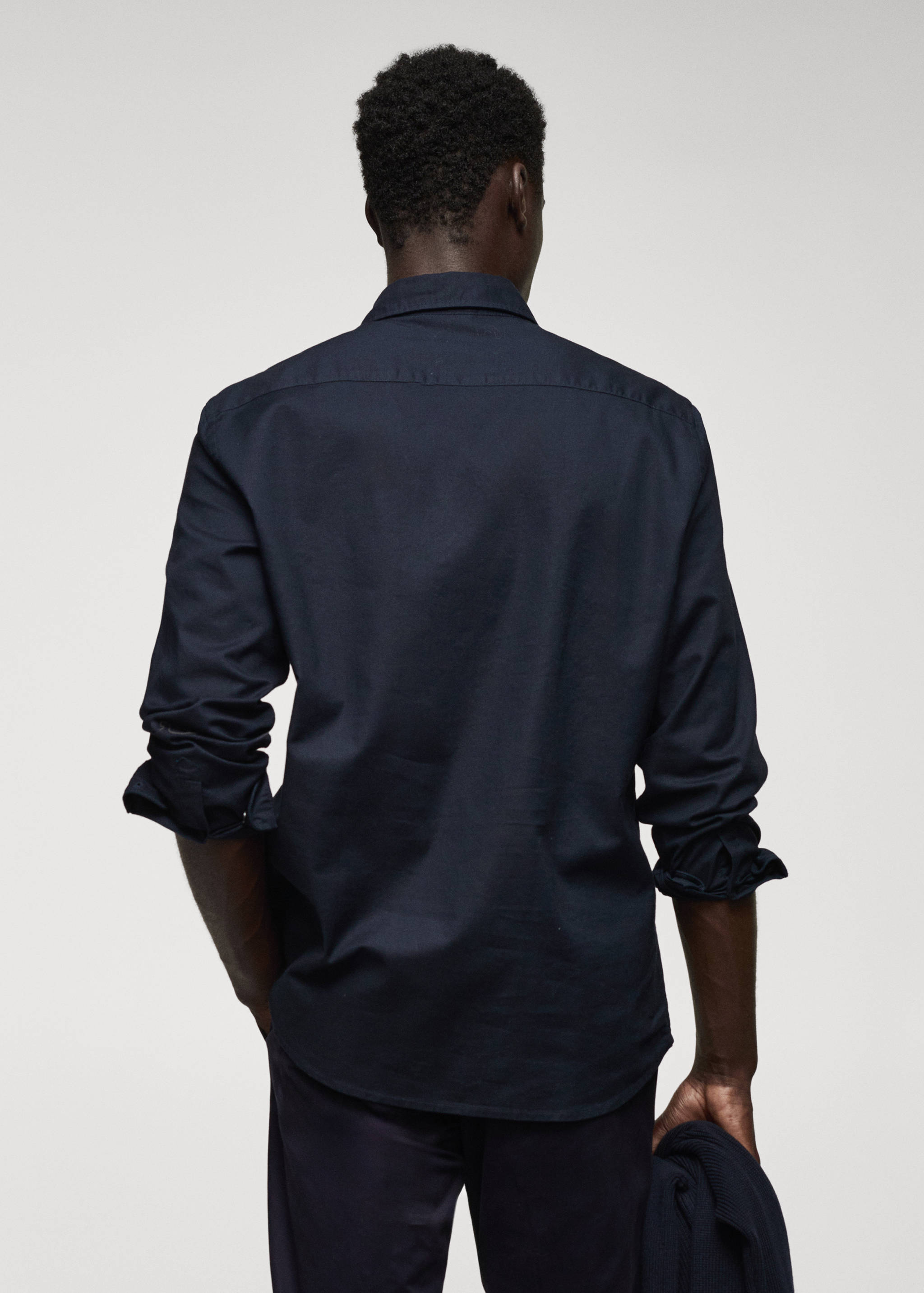 Regular fit Oxford cotton shirt - Reverse of the article
