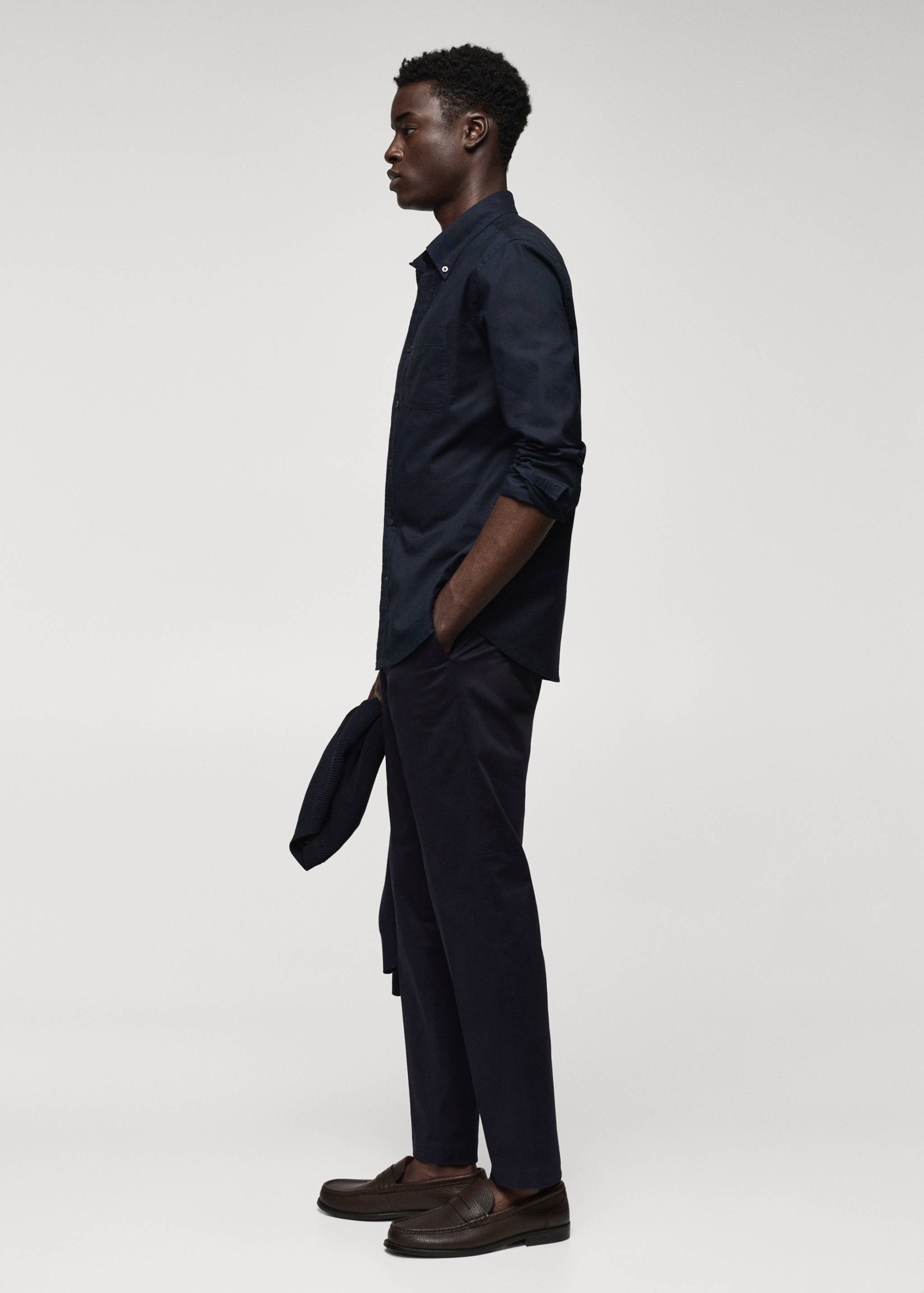 Regular fit Oxford cotton shirt - Details of the article 2