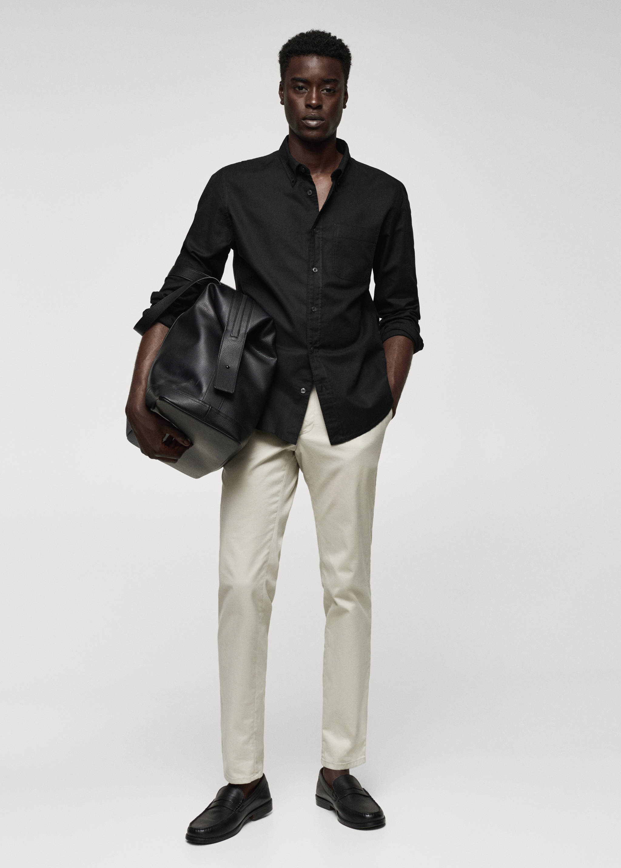 Regular fit Oxford cotton shirt - General plane