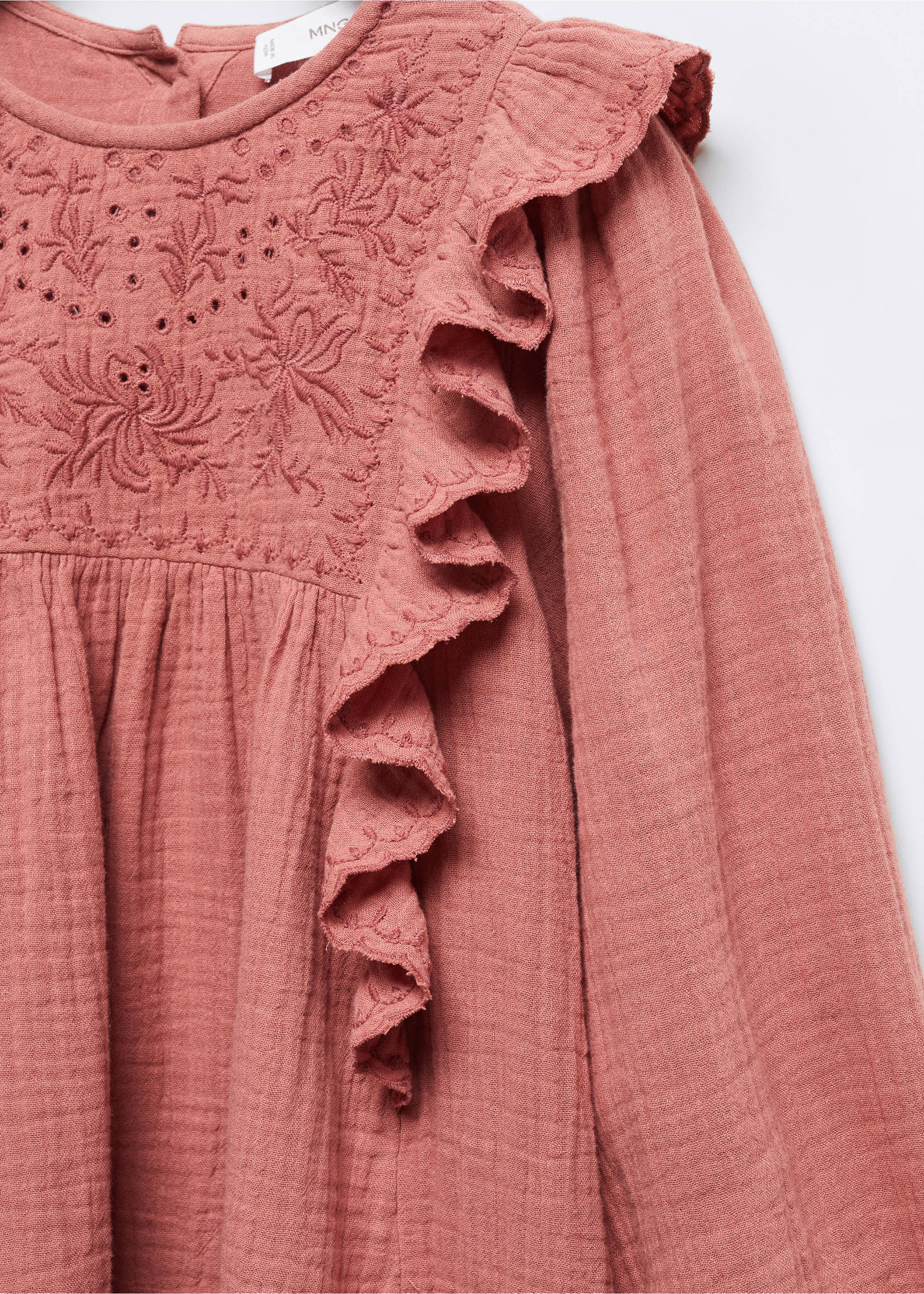 Robe plissée volants - Détail de l'article 8, Rose. Ref: 57094023-00.