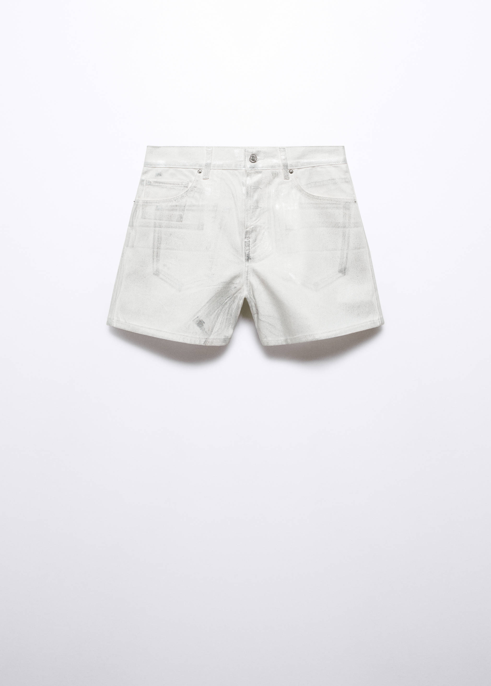 Short en jean métallisé - Article sans modèle