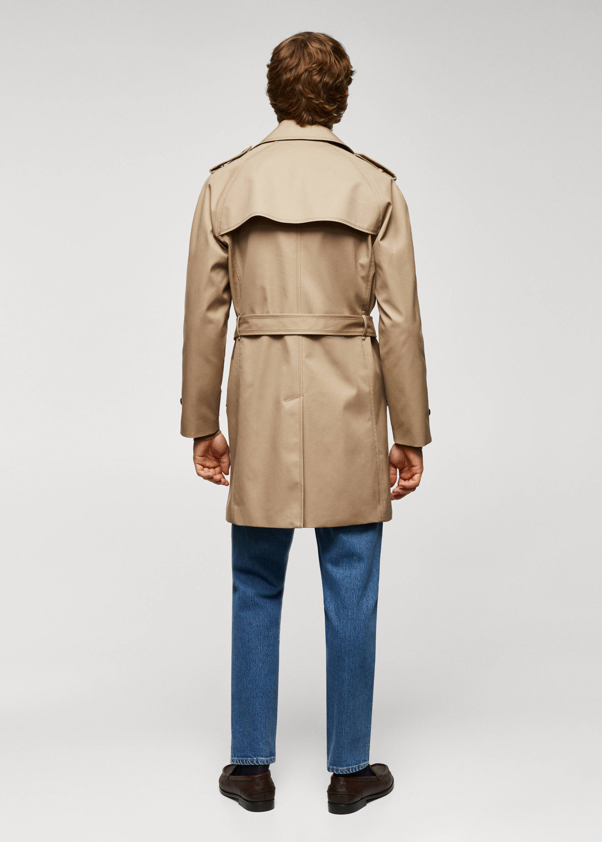 Classic water-repellent trench coat - Reverse of the article
