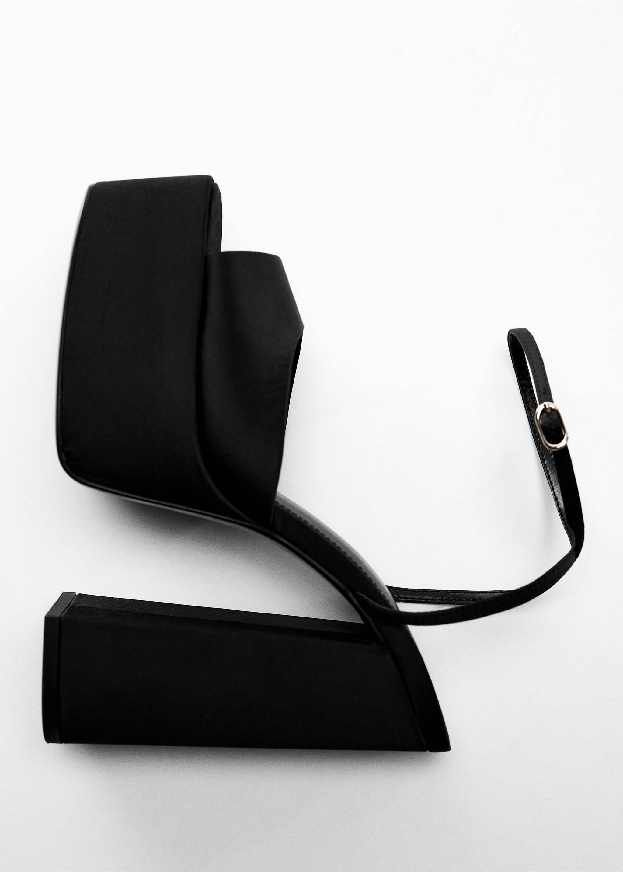 Platform maxi sandals - Details of the article 5, Black. Ref: 57094388-00.
