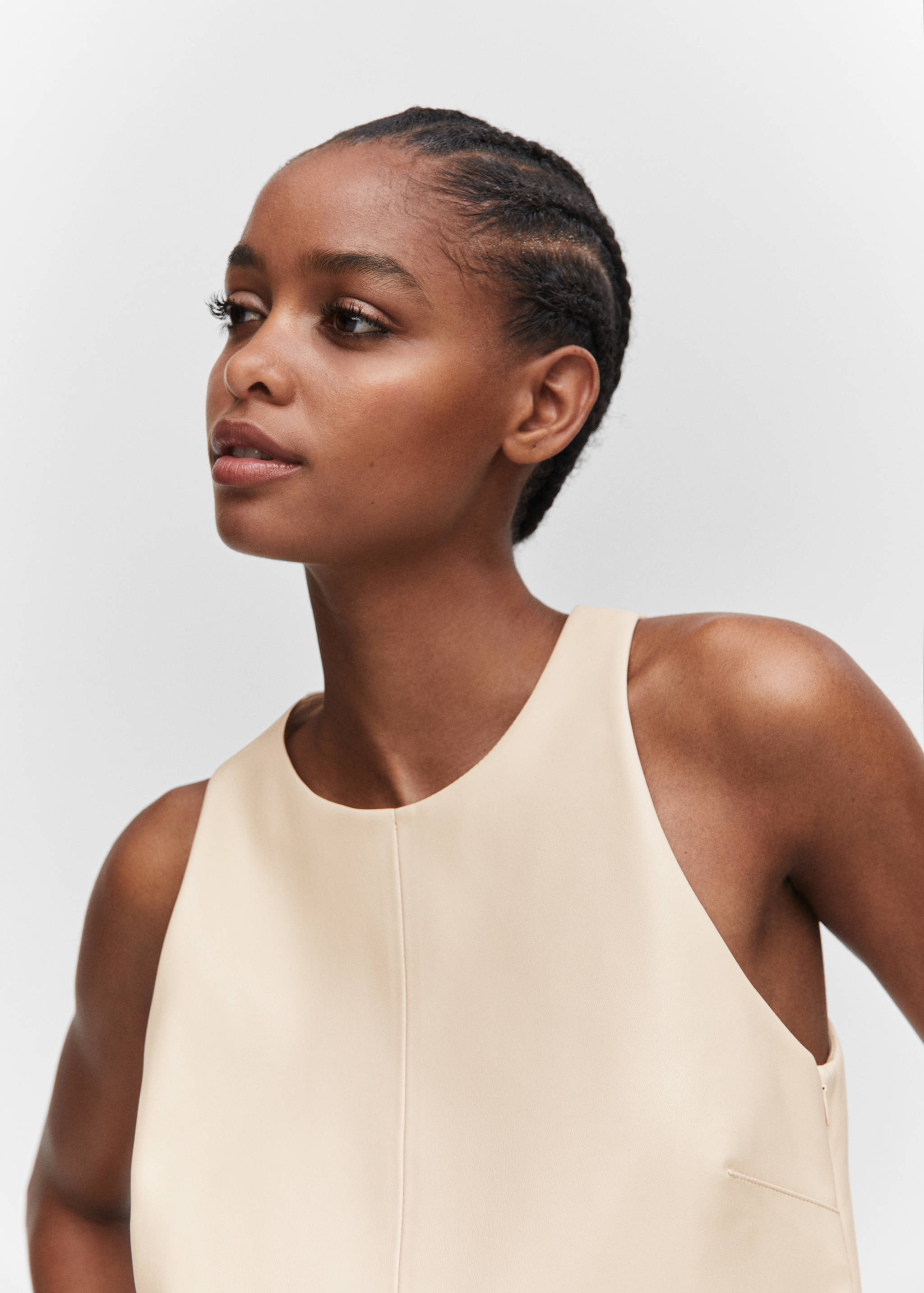 Faux-leather top - Details of the article 1