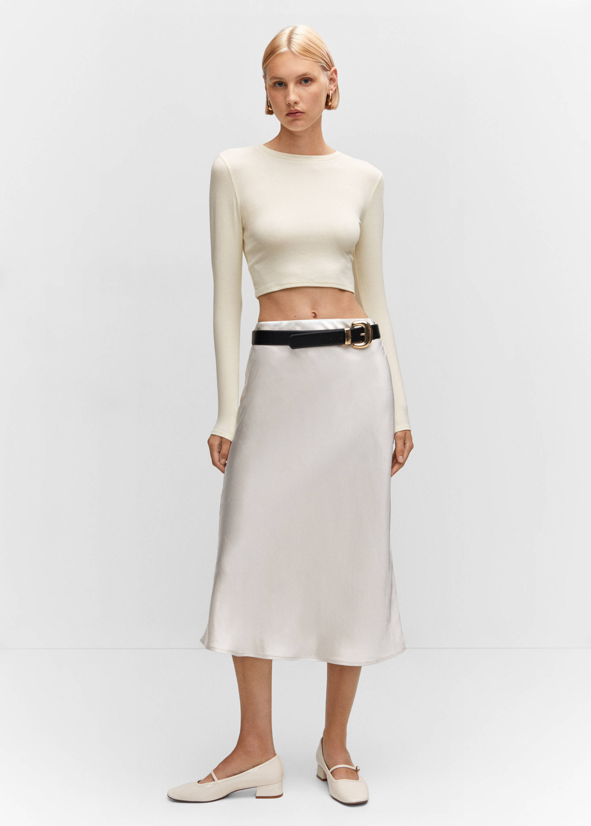 Cropped modal t-shirt - General plane