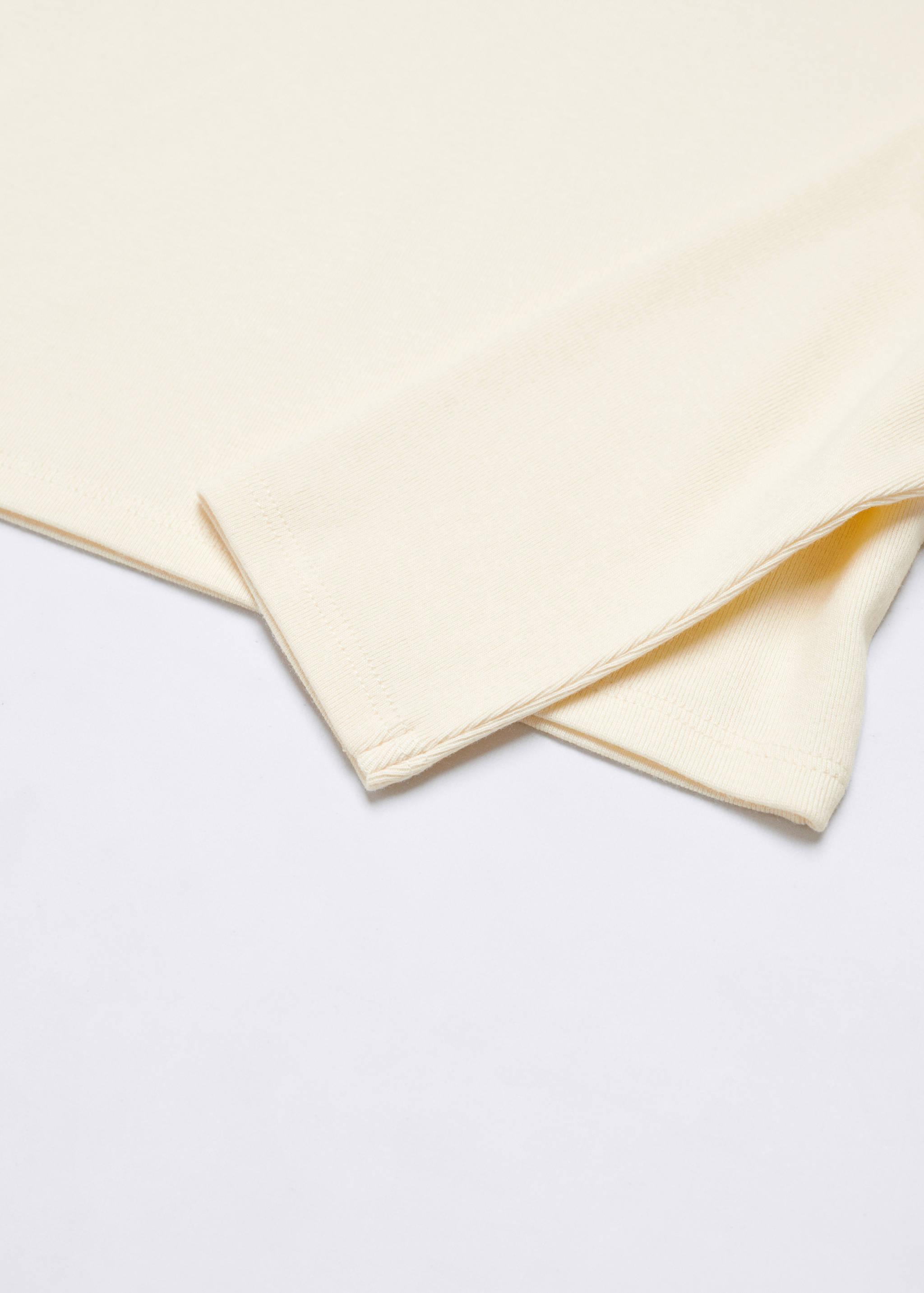 Cropped modal t-shirt - Details of the article 8