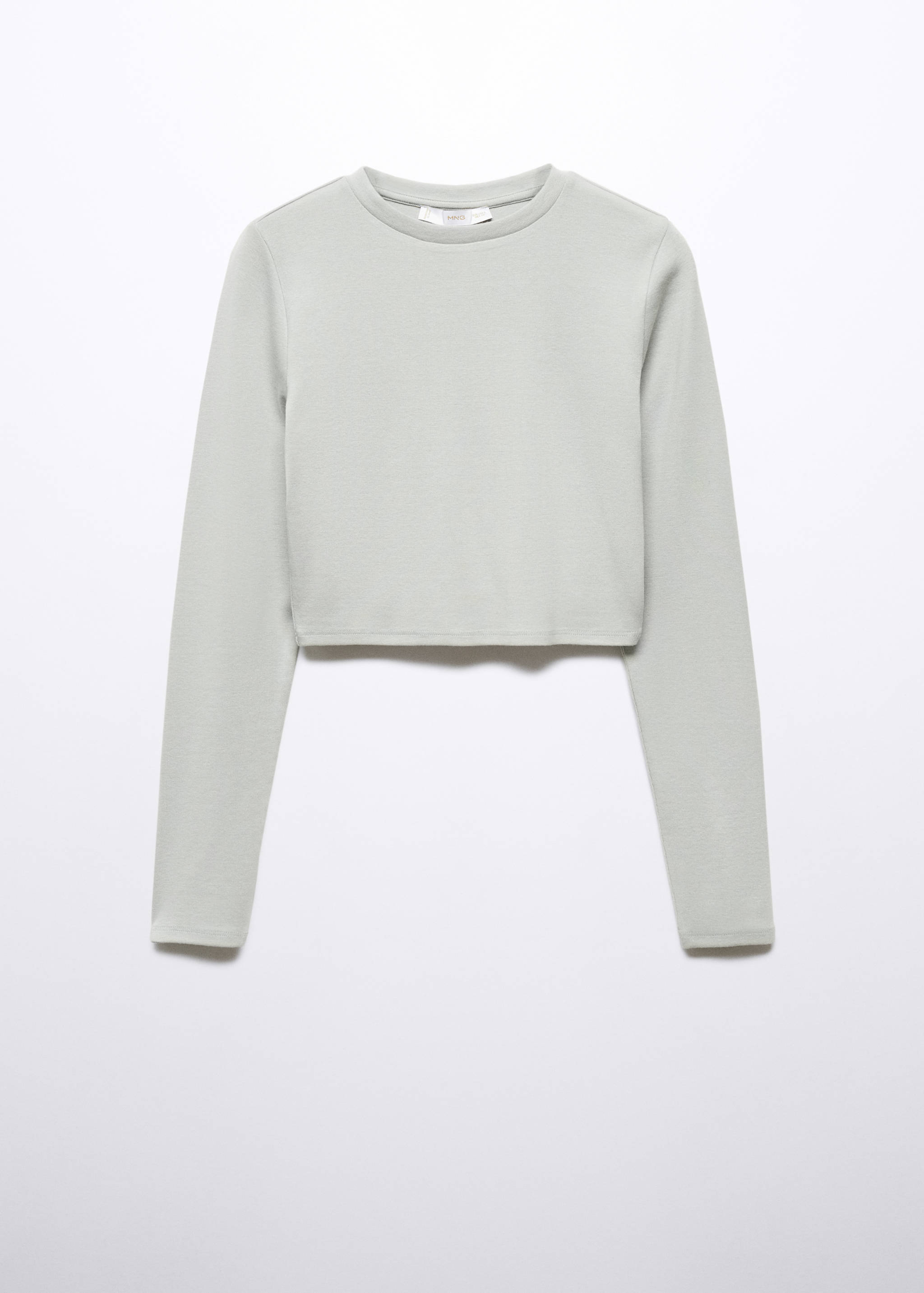 Cropped modal t-shirt - Article without model