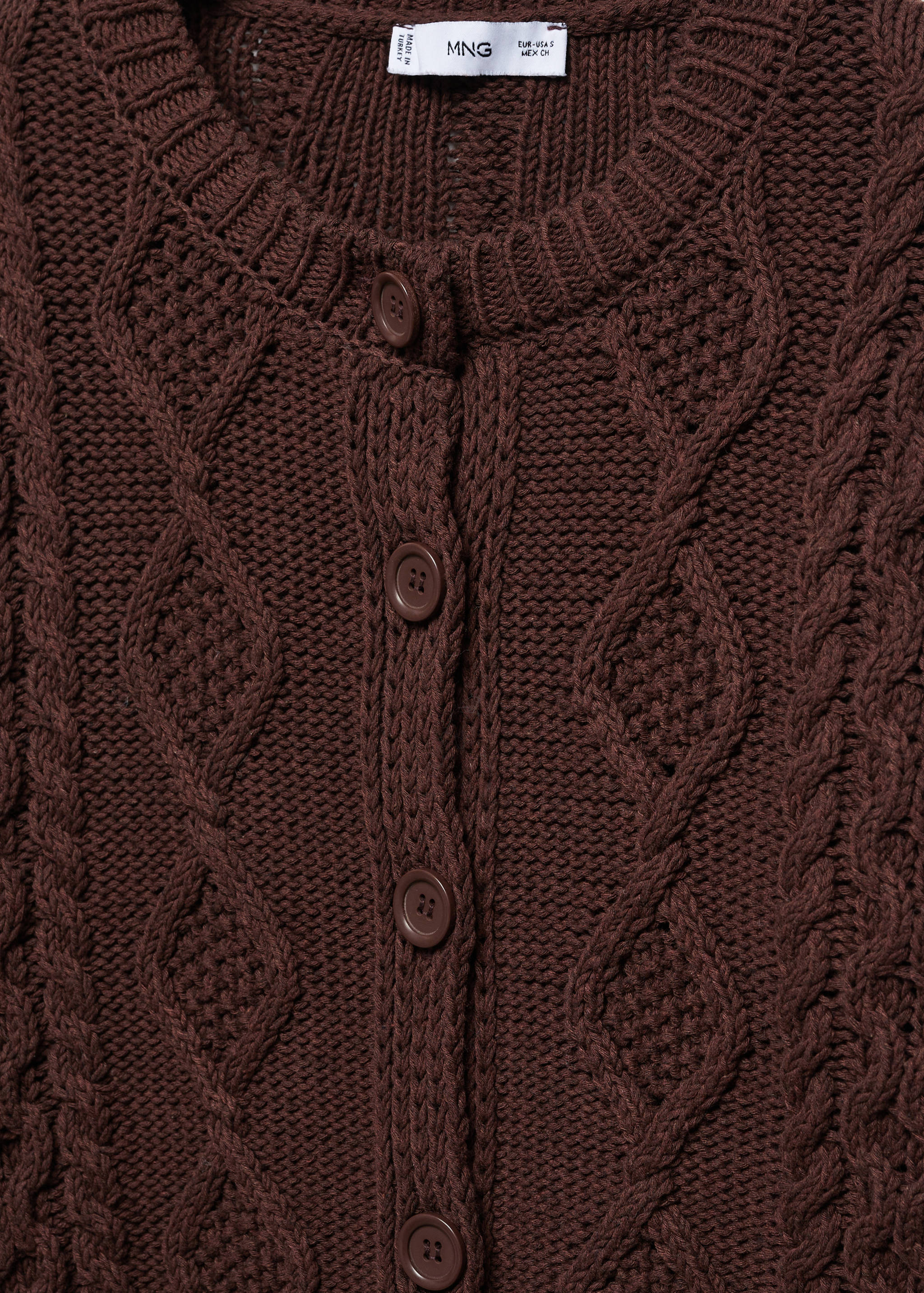 Cardigan mit Zopfmuster - Detail des Artikels 8