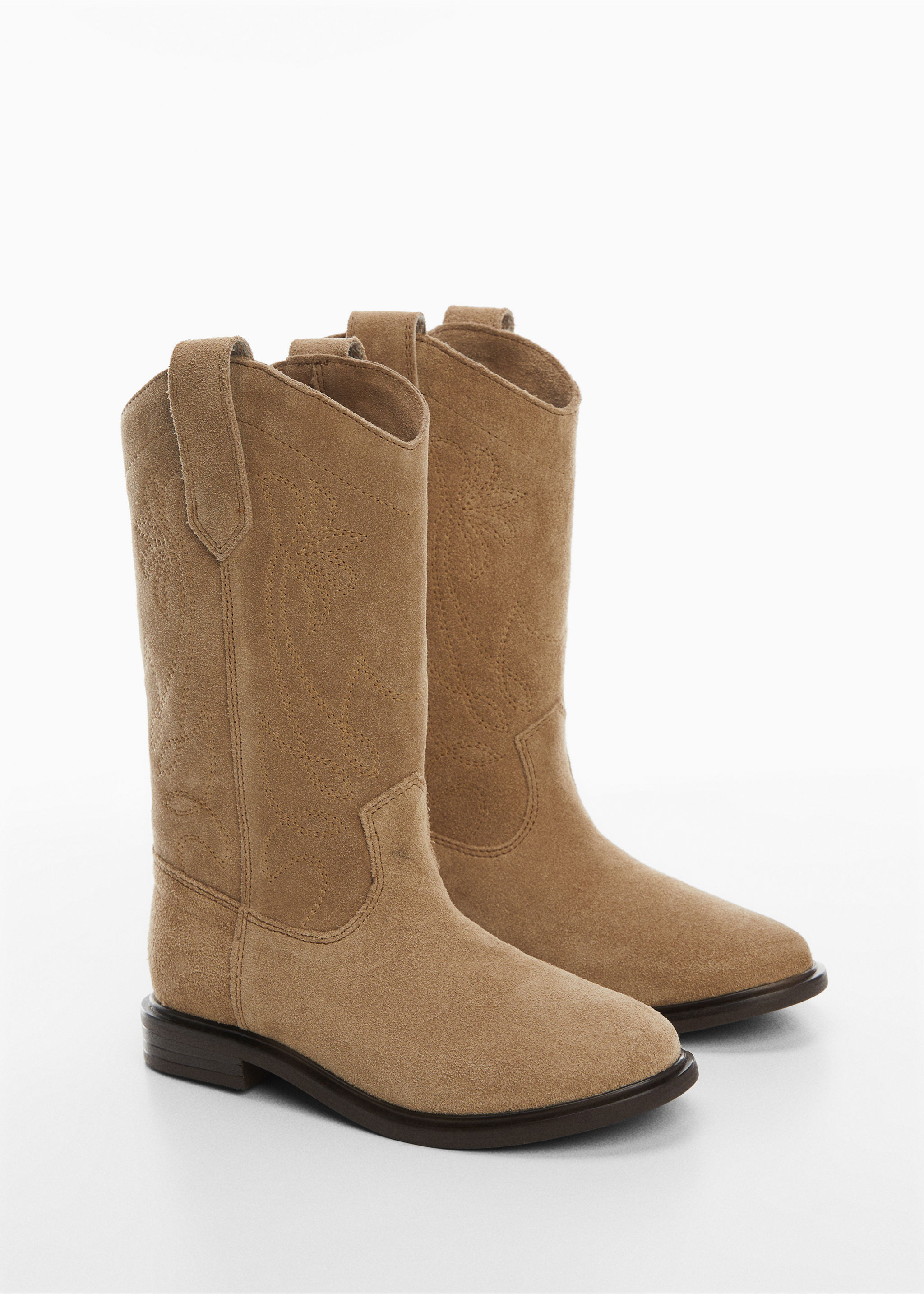 Bottes cowboy cuir - Plan moyen