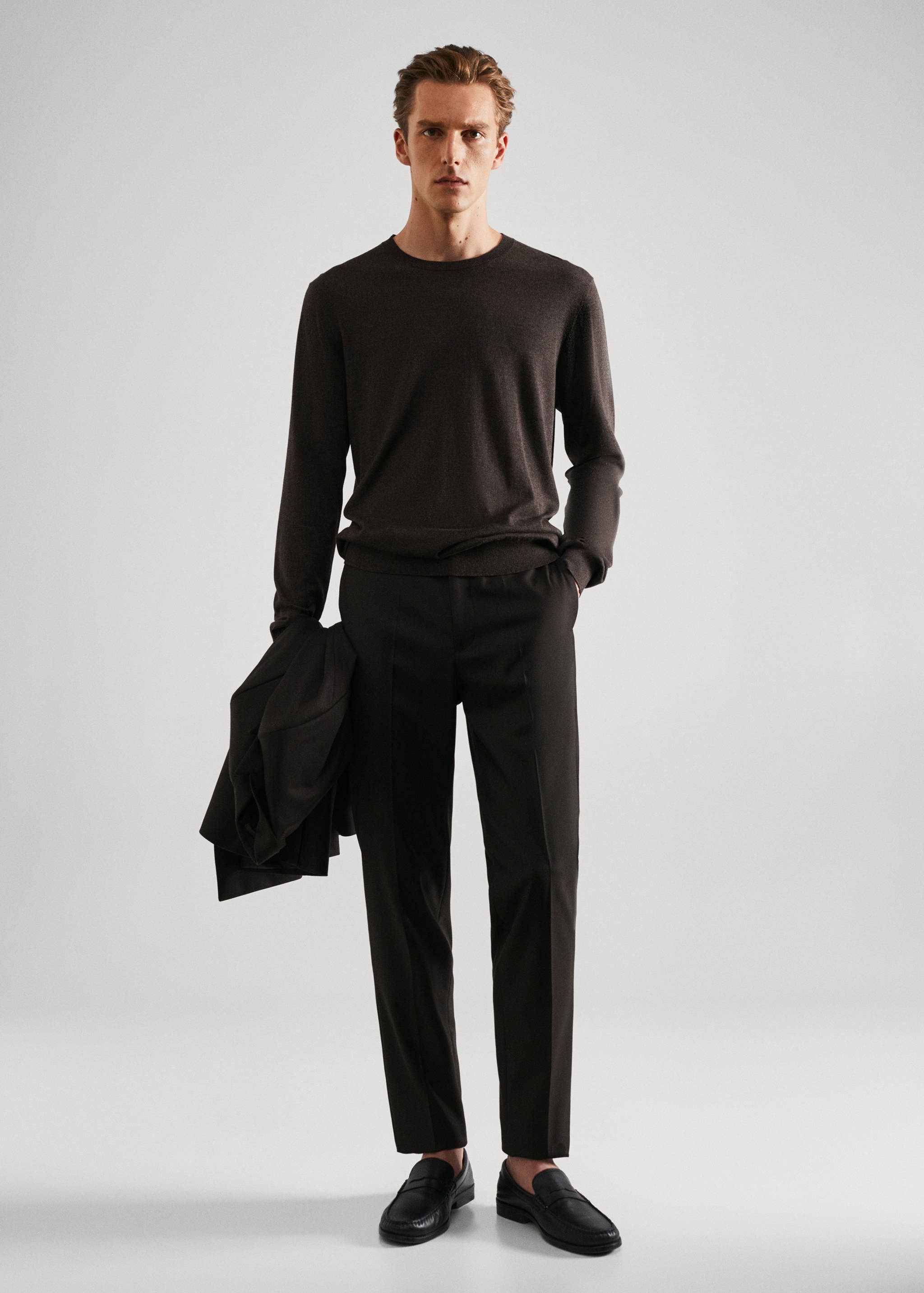 Slim fit suit trousers - General plane