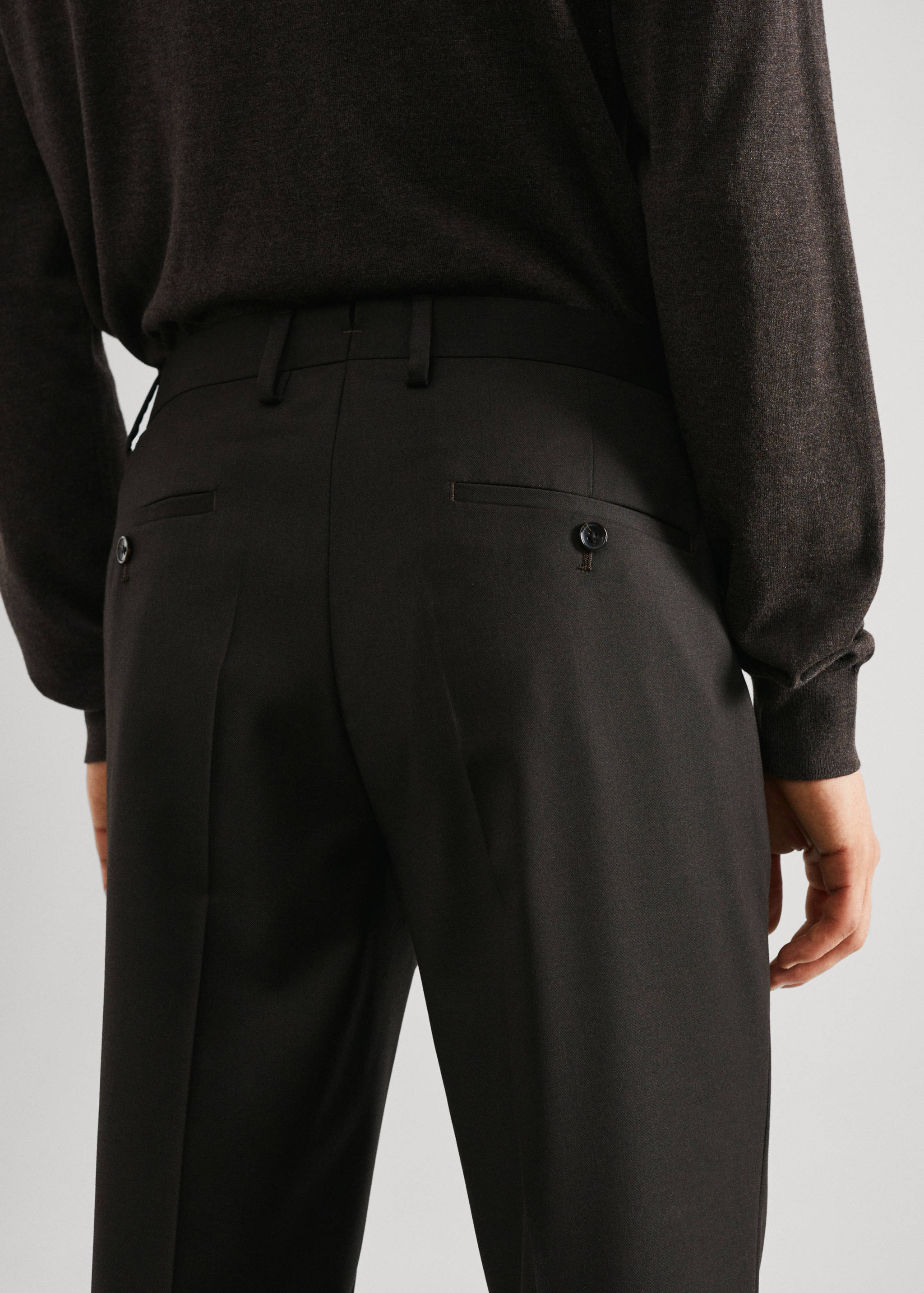 Slim fit suit trousers - Details of the article 6