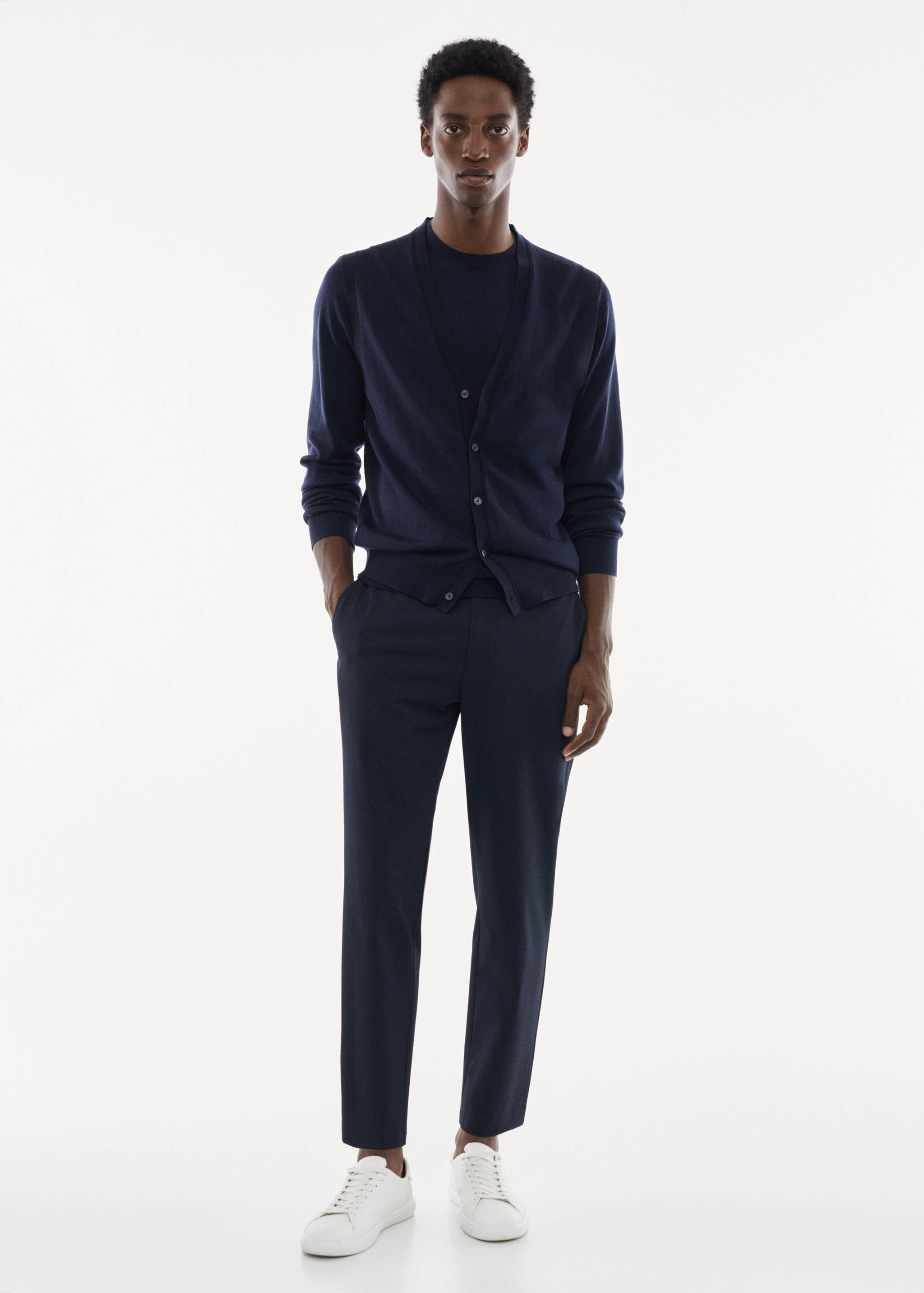 100% merino wool vest - General plane