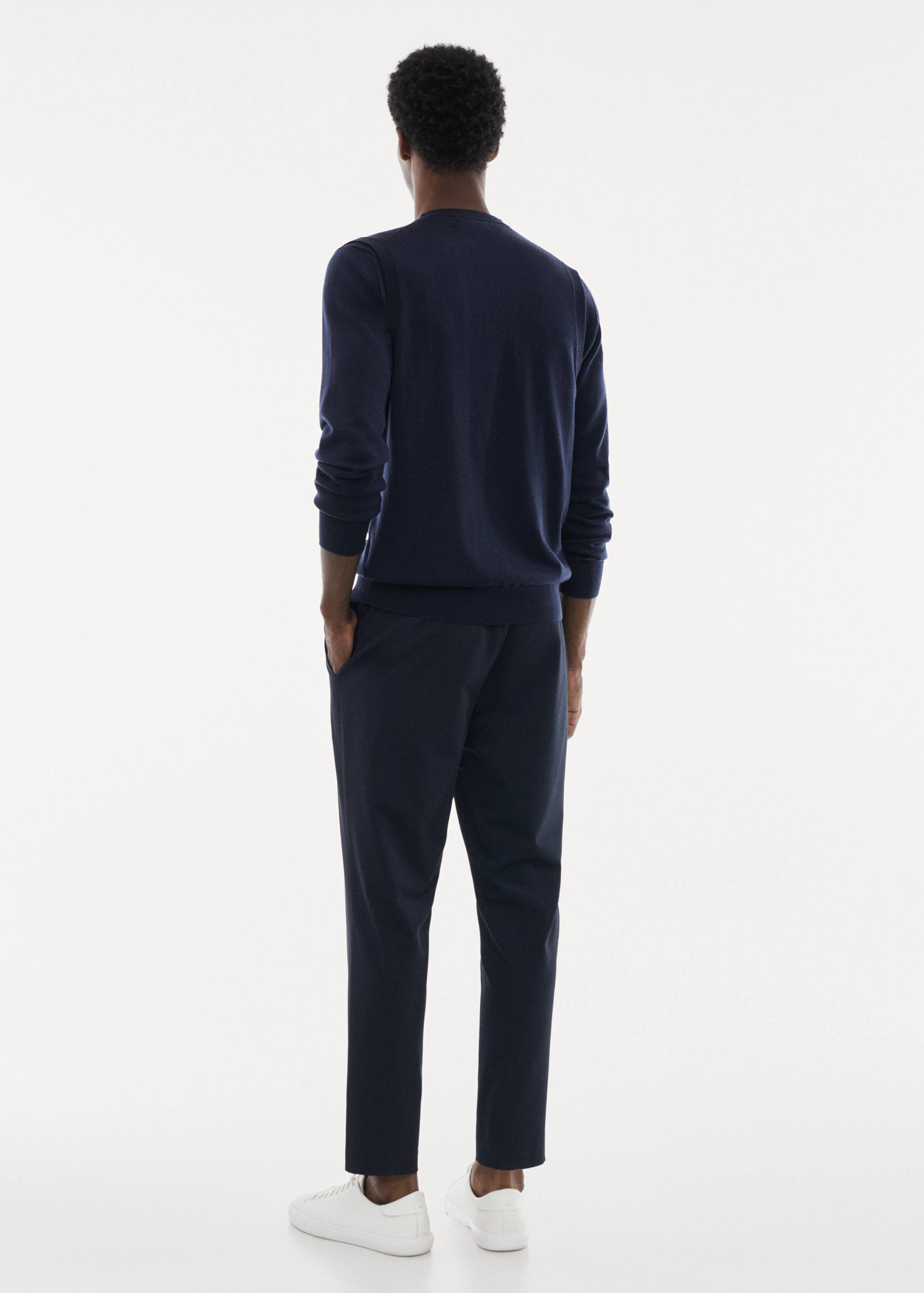 100% merino wool vest - Reverse of the article