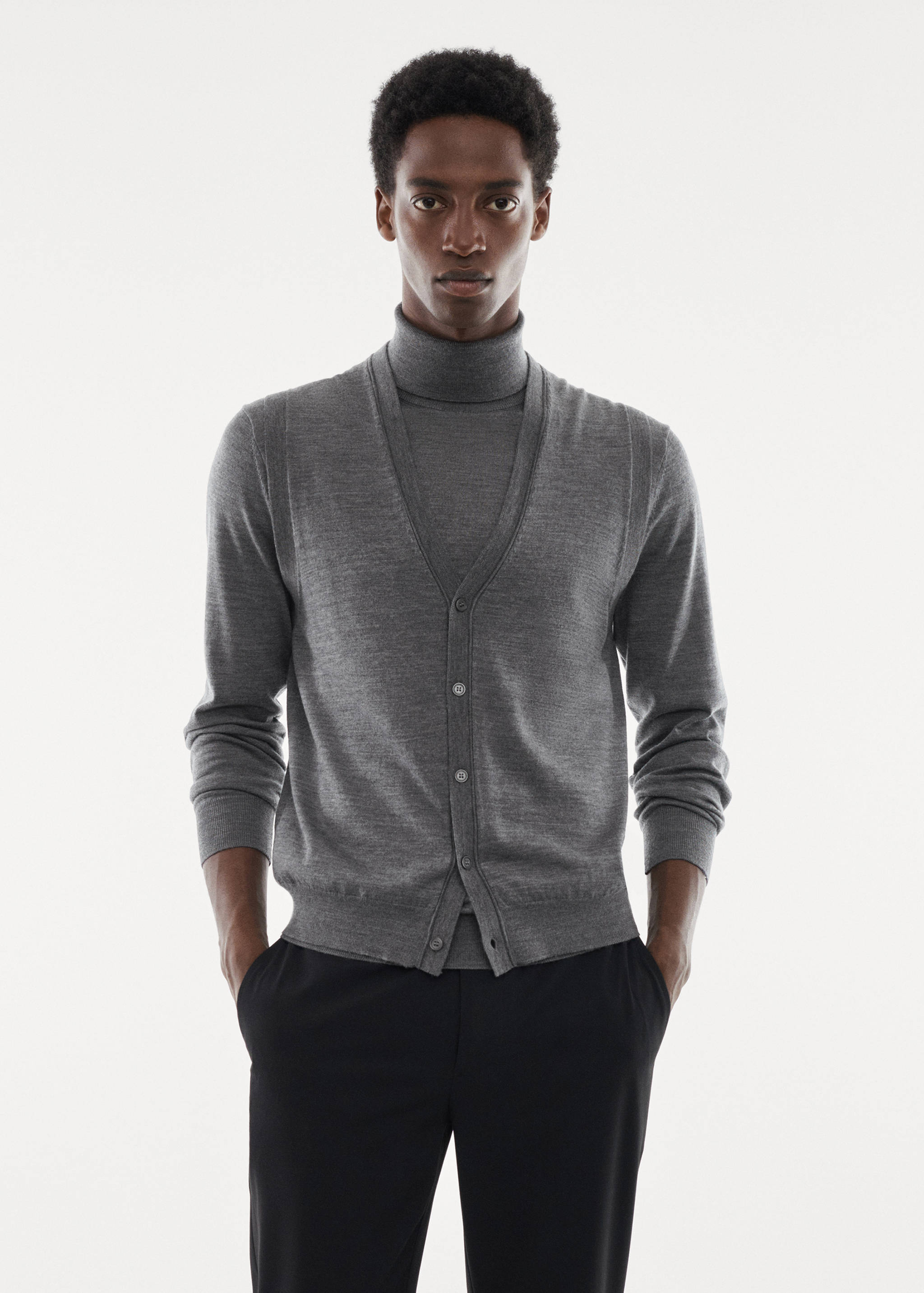 100% merino wool vest - Medium plane