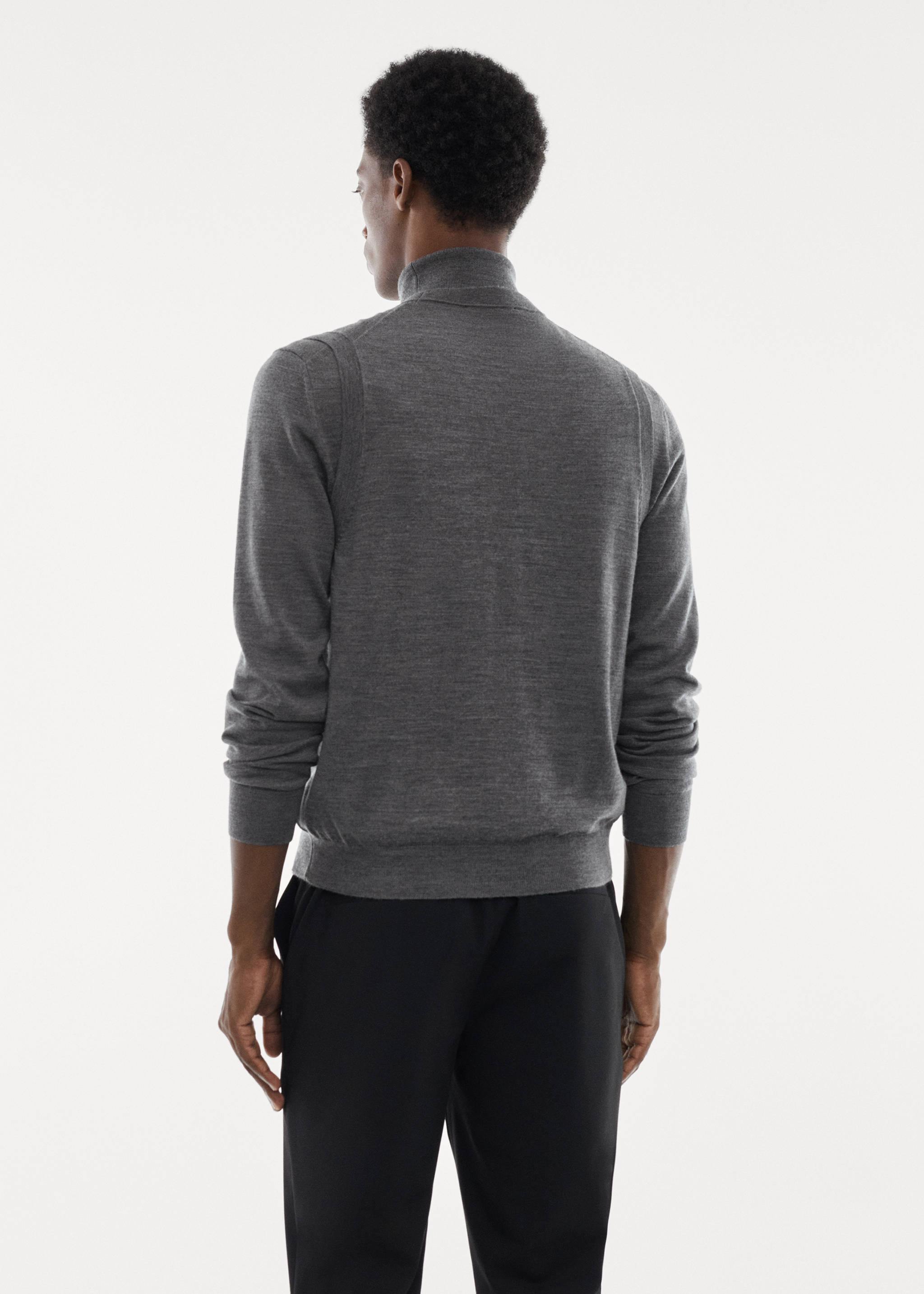 100% merino wool vest - Reverse of the article
