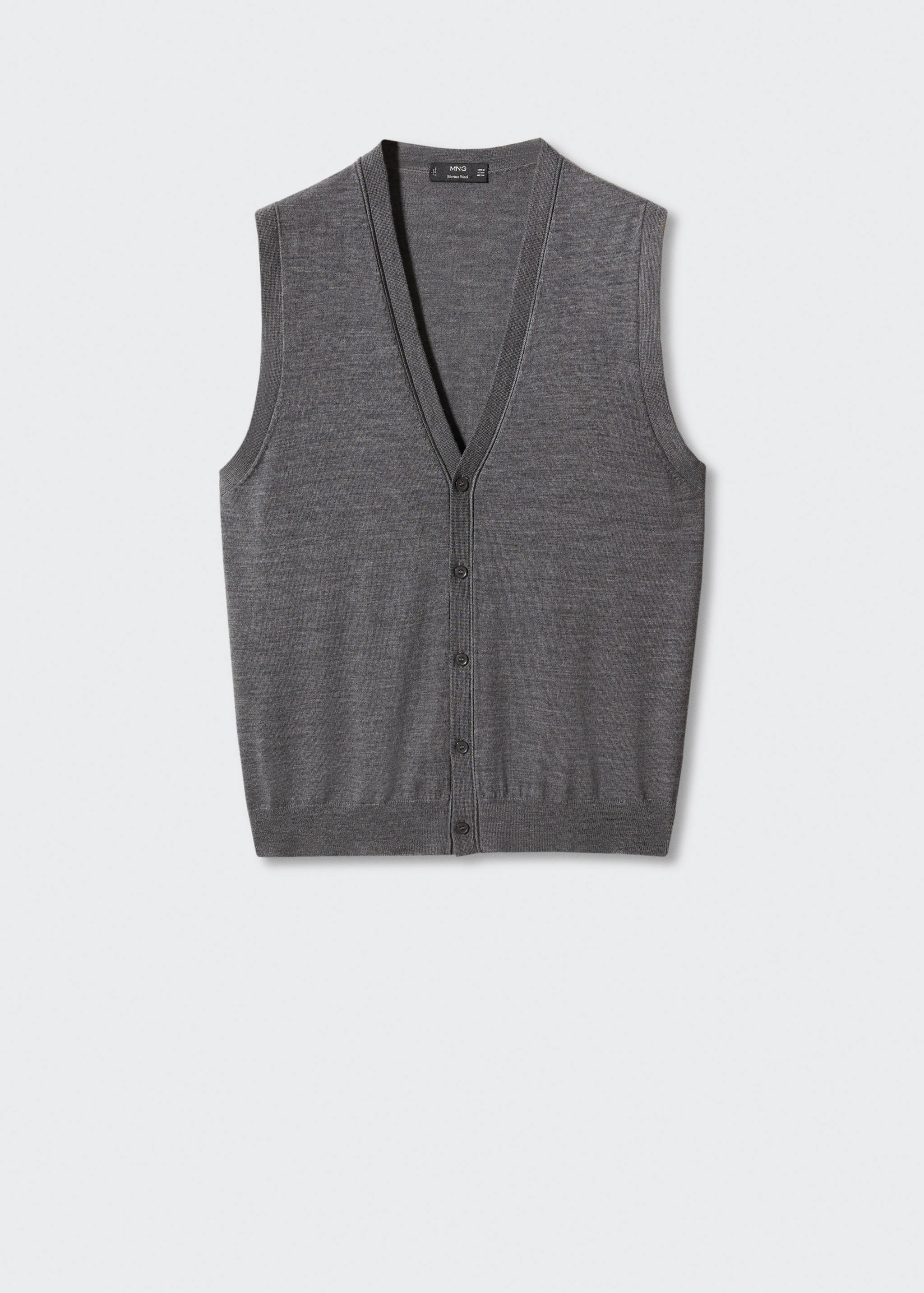 100% merino wool vest - Article without model