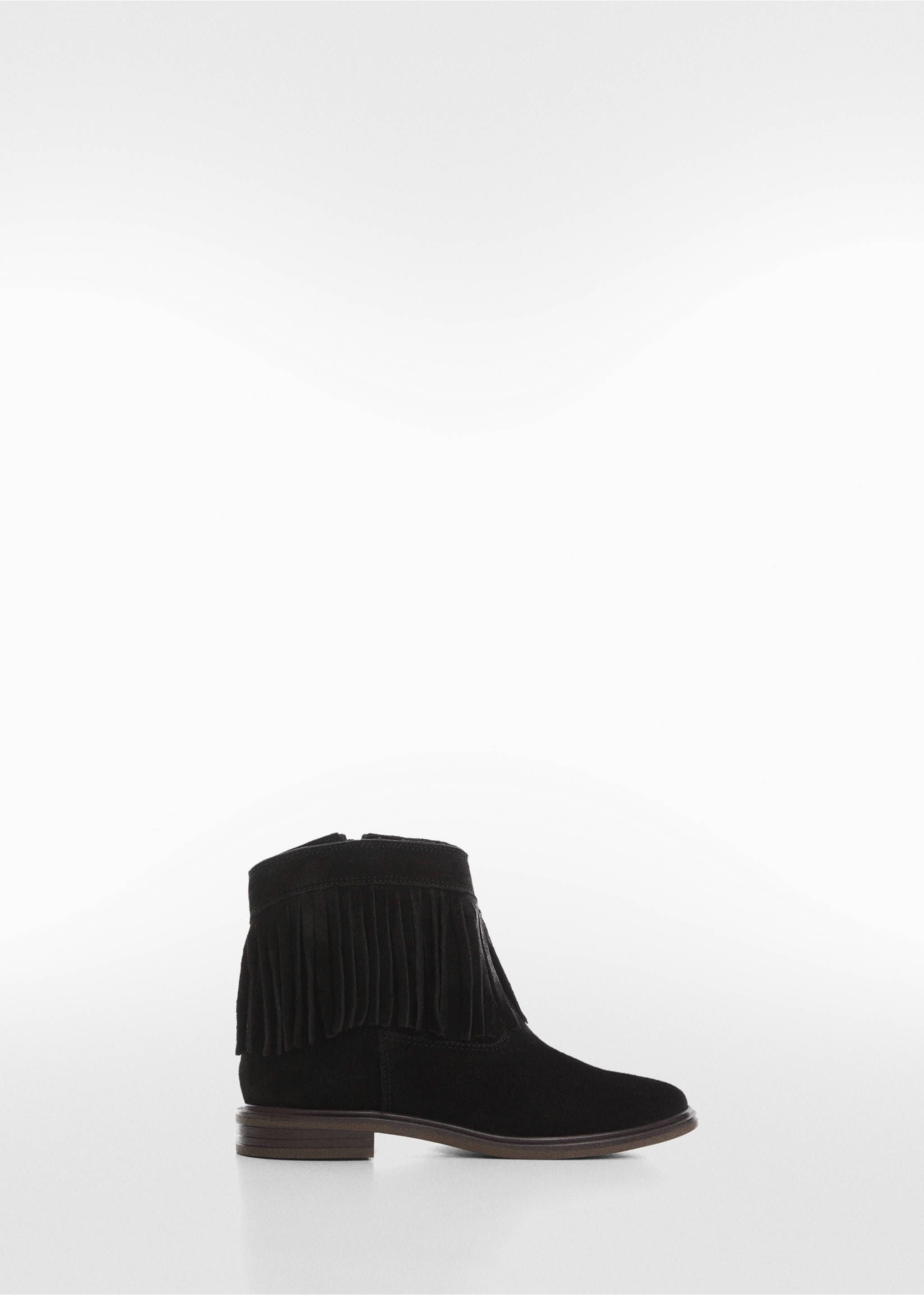 Fringed leather boots - Article without model, Black. Ref: 57094762-00.