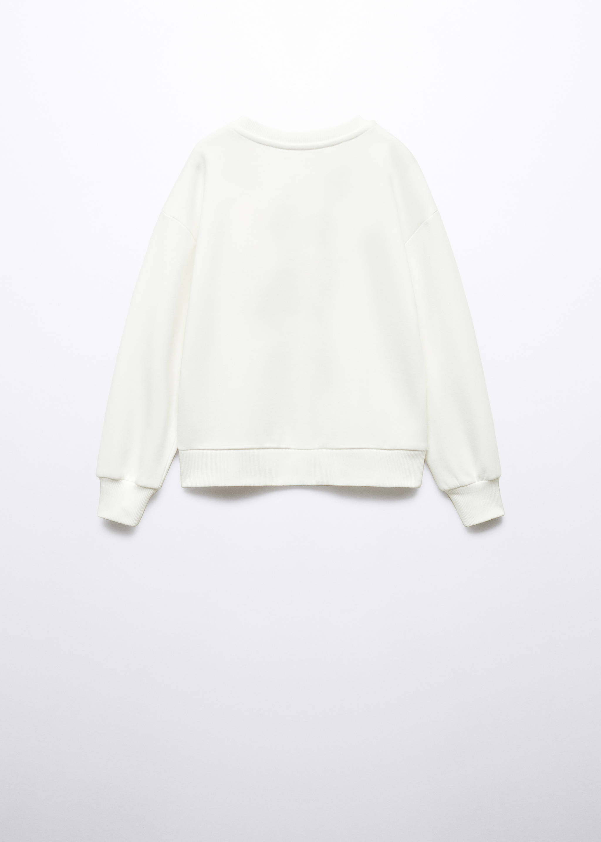 Embroidered message sweatshirt - Reverse of the article