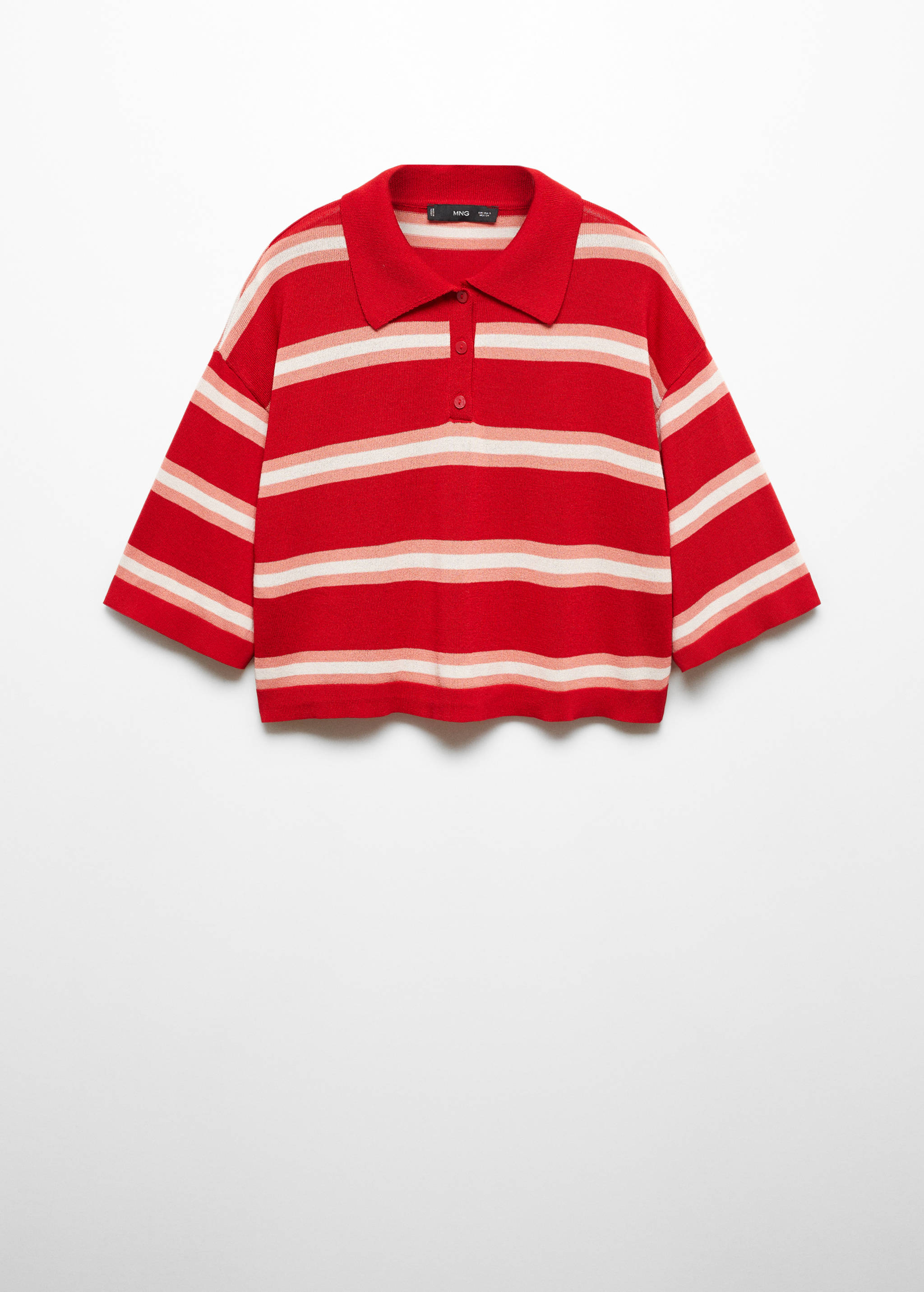 Pull-over crop oversize rayures - Article sans modèle