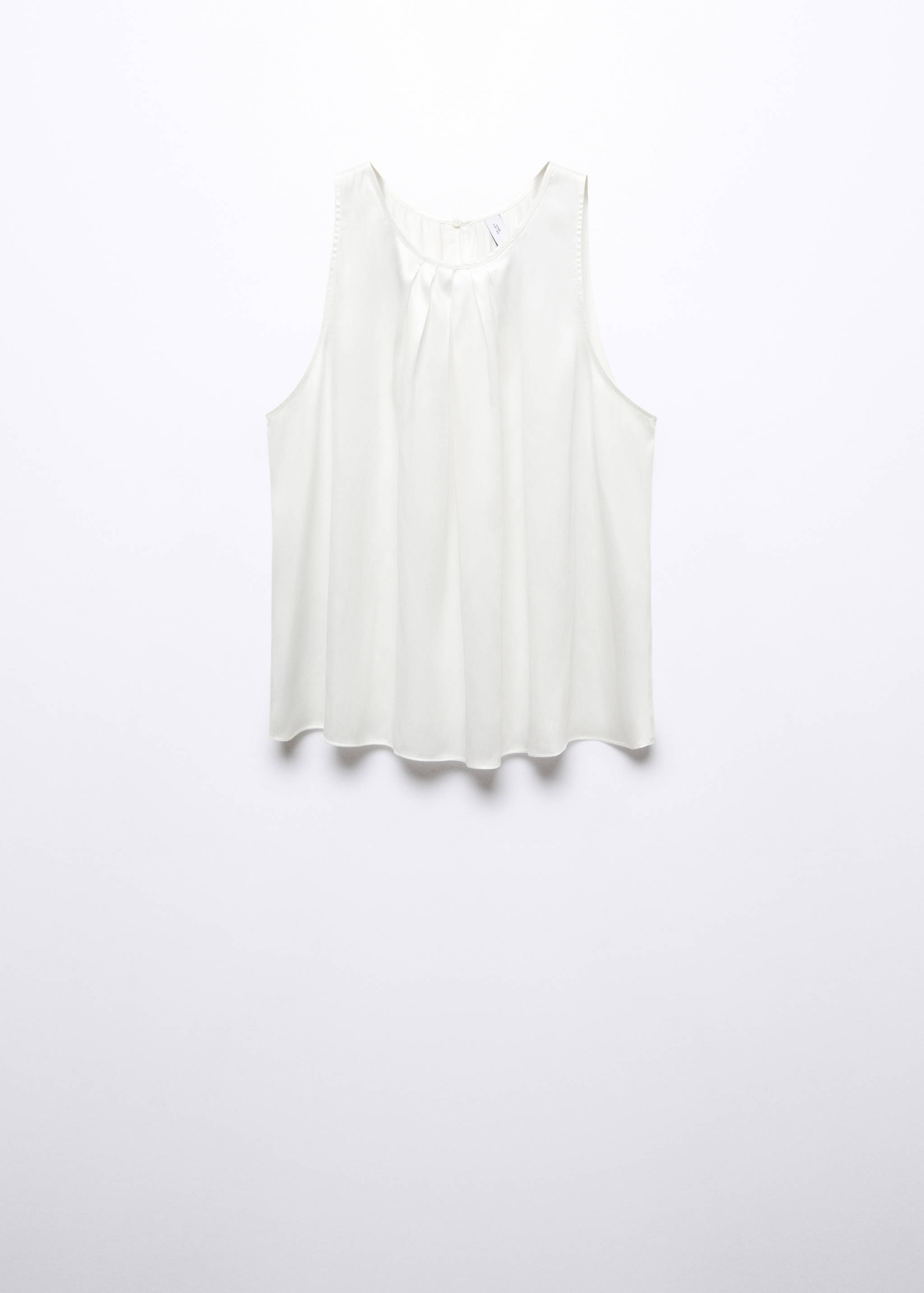 Saténový top s detailem záševků - Zboží bez modelu