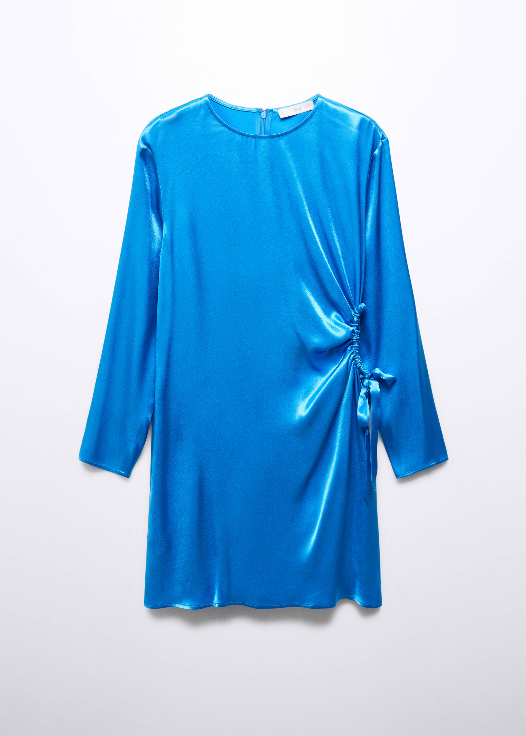 mango side slit satin dress Side-slit satin dress - Women