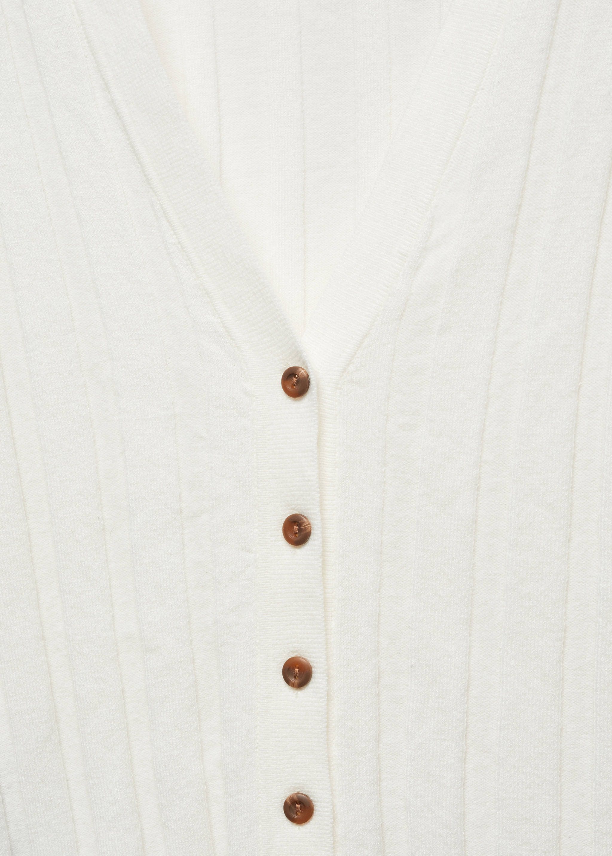 Buttoned ribbed cardigan - Details of the article 8