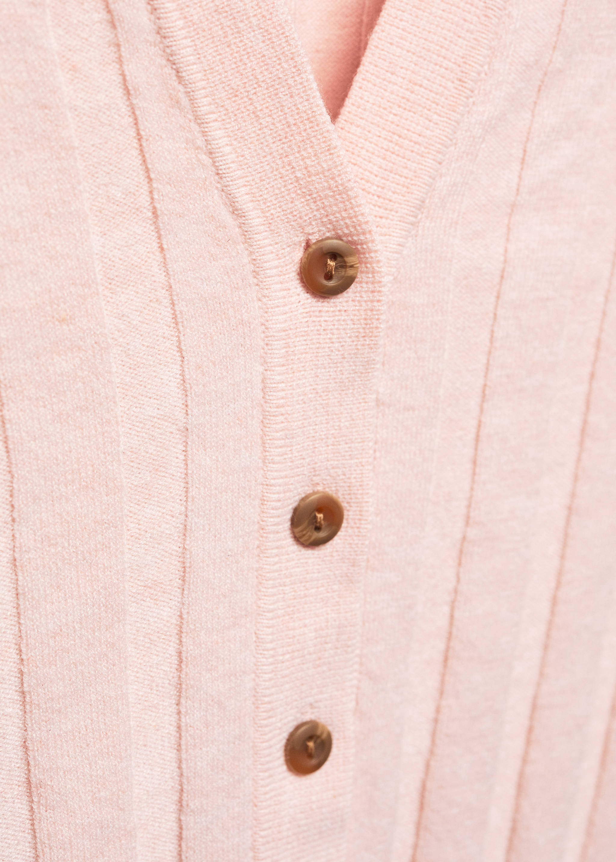 Buttoned ribbed cardigan - Details of the article 8