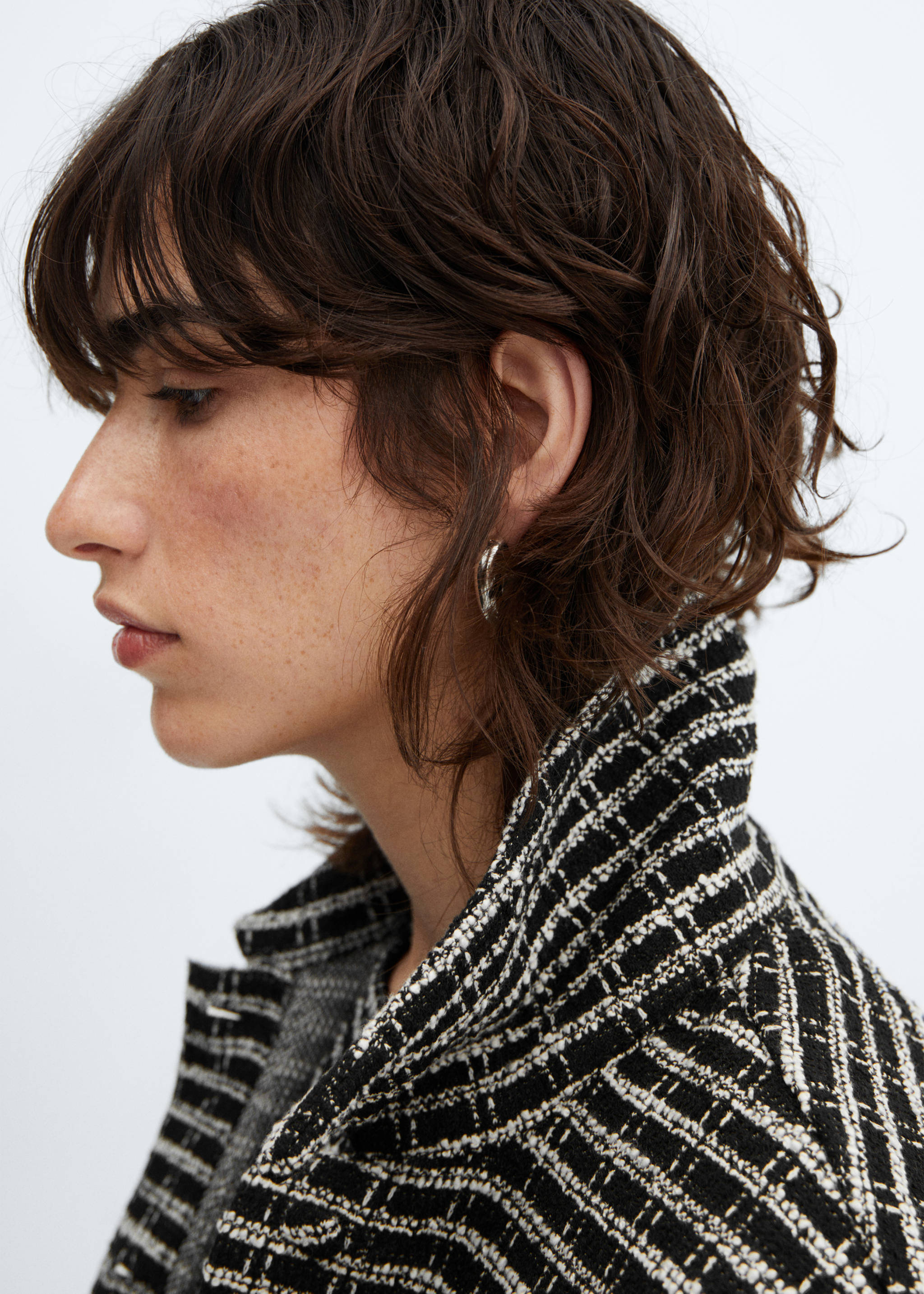 Oversized tweed  vest - Details of the article 1