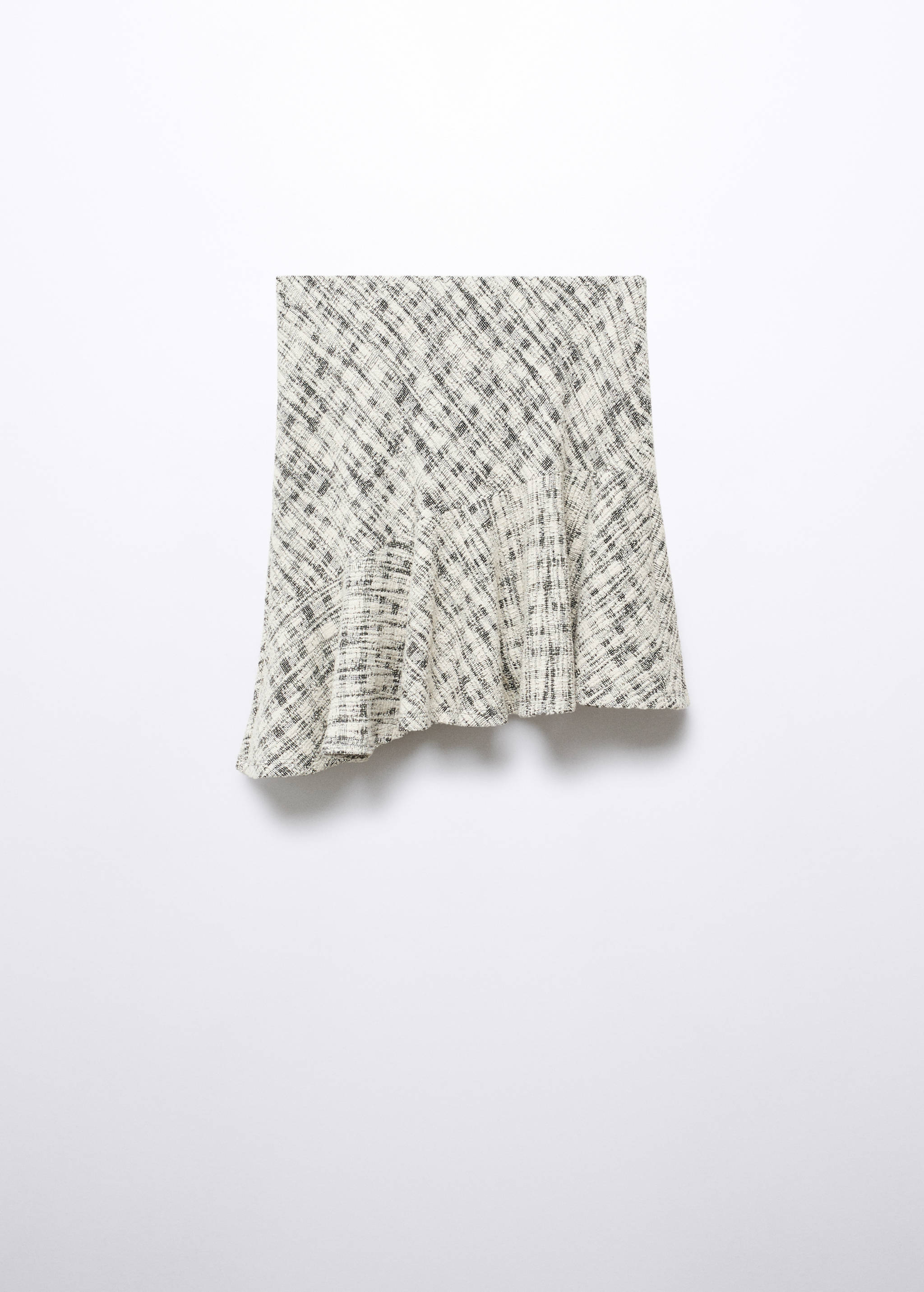Asymmetrical tweed skirt - Article without model