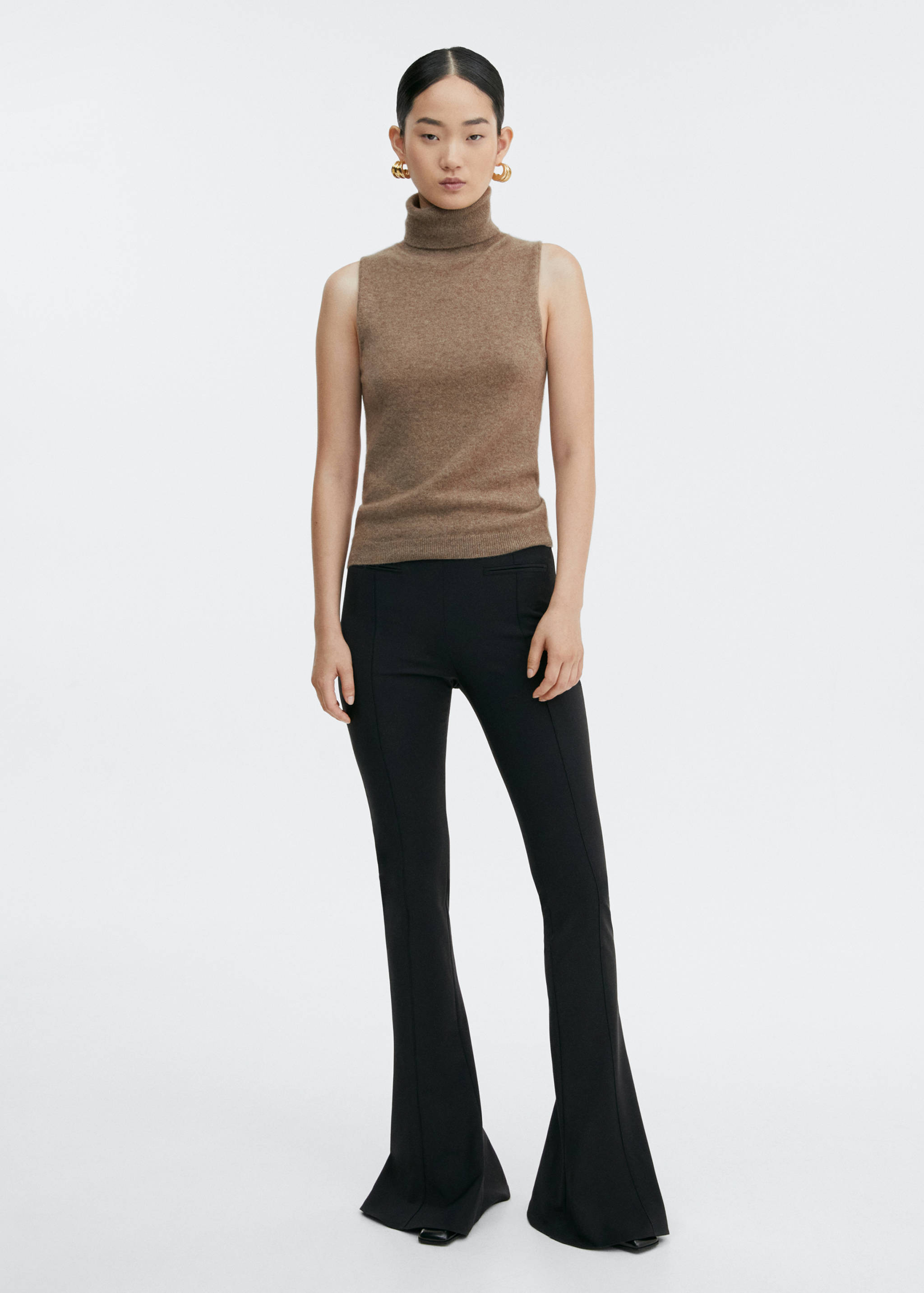 Turtleneck cashmere top - General plane