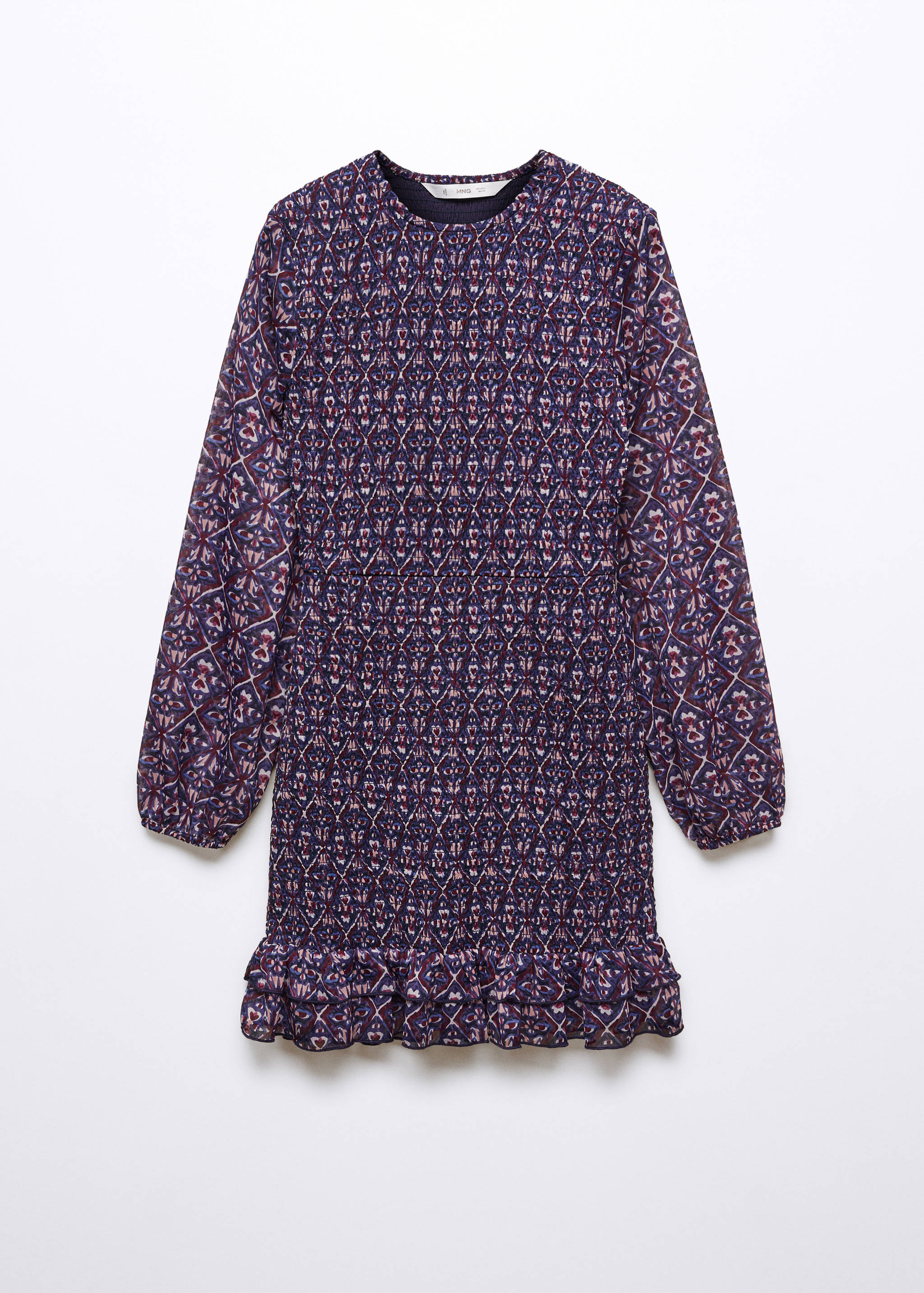 Robe froncée imprimée - Article sans modèle