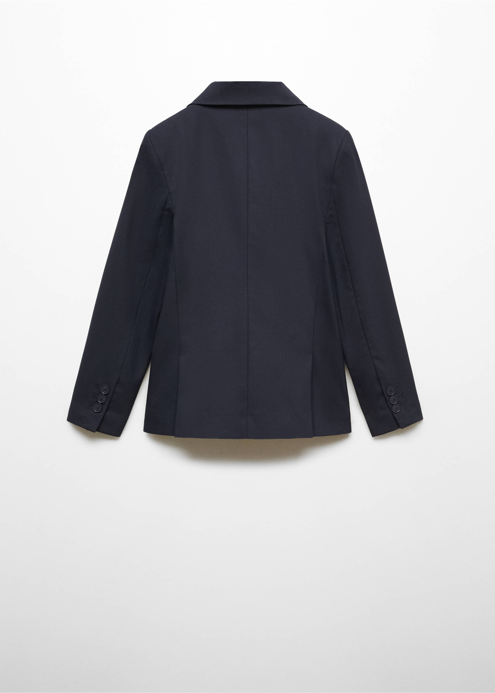 Slim-fit suit jacket - Reverse of the article, Navy. Ref: 57095806-00.