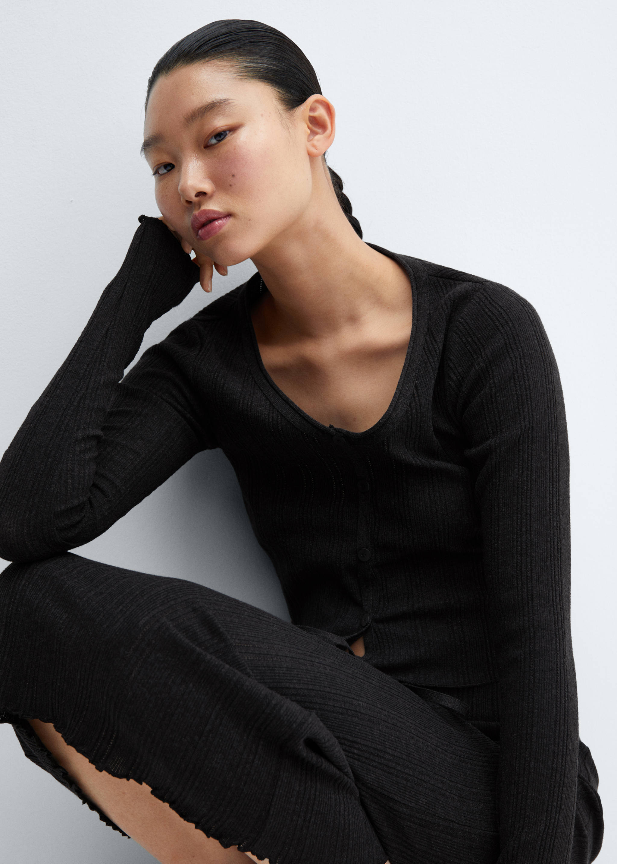 T-shirt maille boutons - Détail de l'article 2