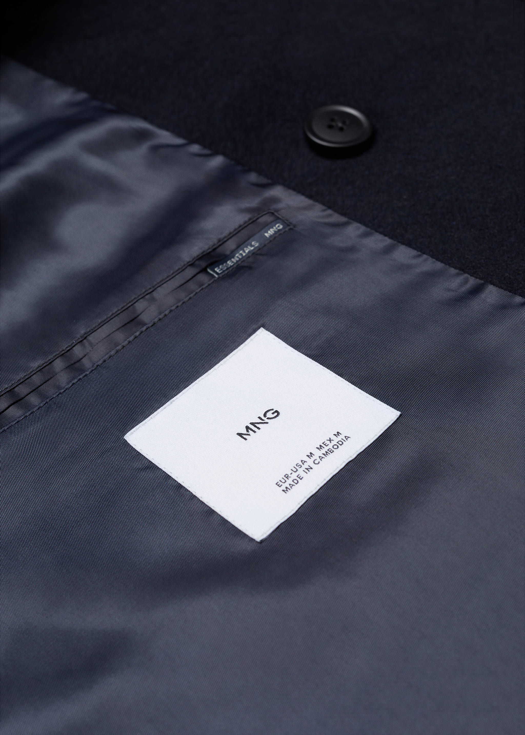 Manteau croisé laine recyclée - Détail de l'article 8