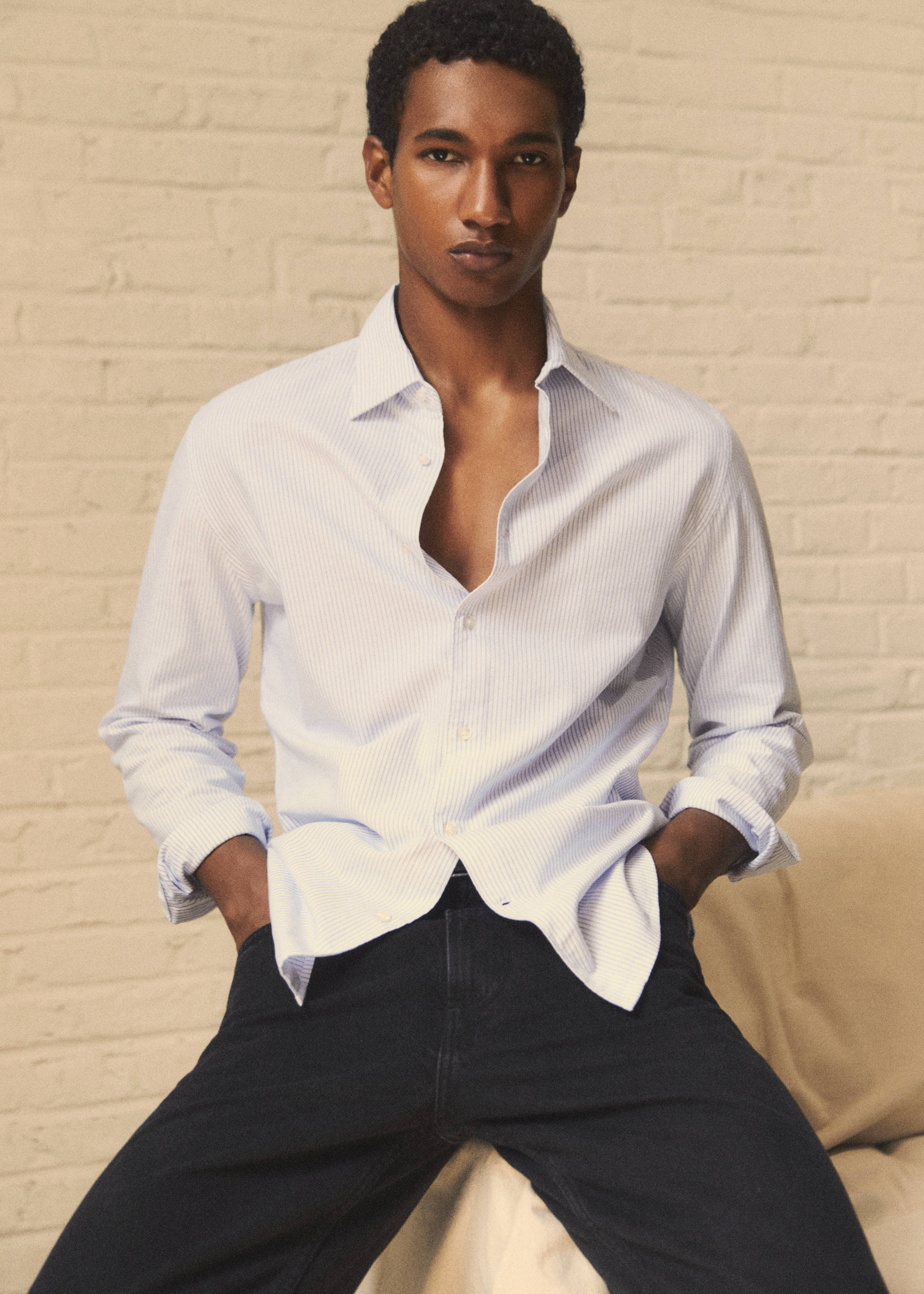 Bavlněná košile slim fit Oxford - Detail zboží 5