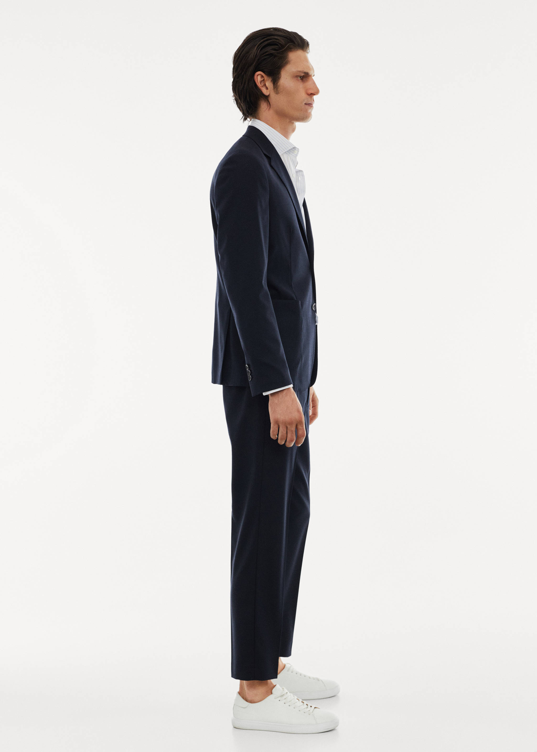 Stretch virgin wool suit jacket - Details of the article 2