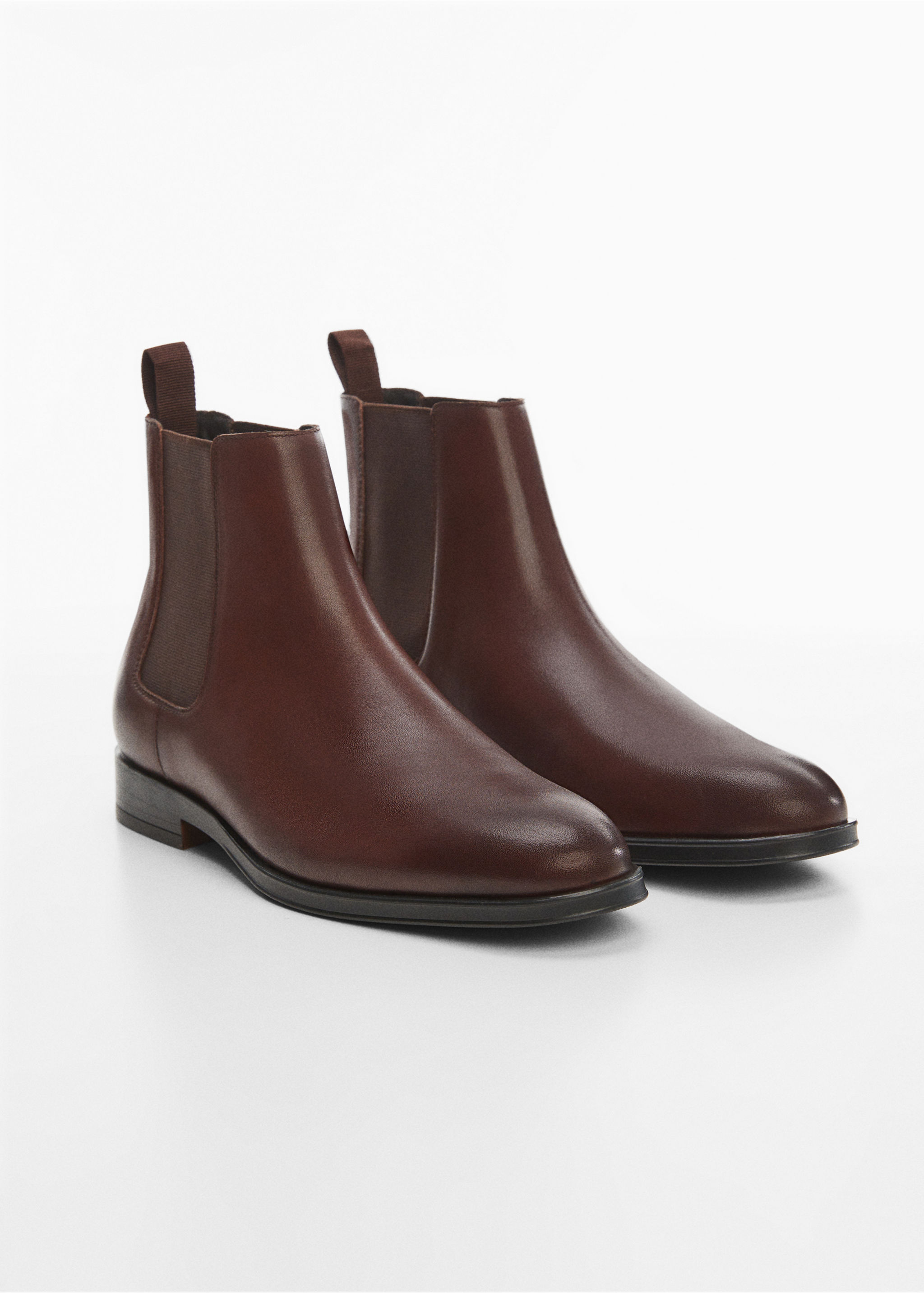 Chelsea Boots aus poliertem Leder - Mittlere Ansicht