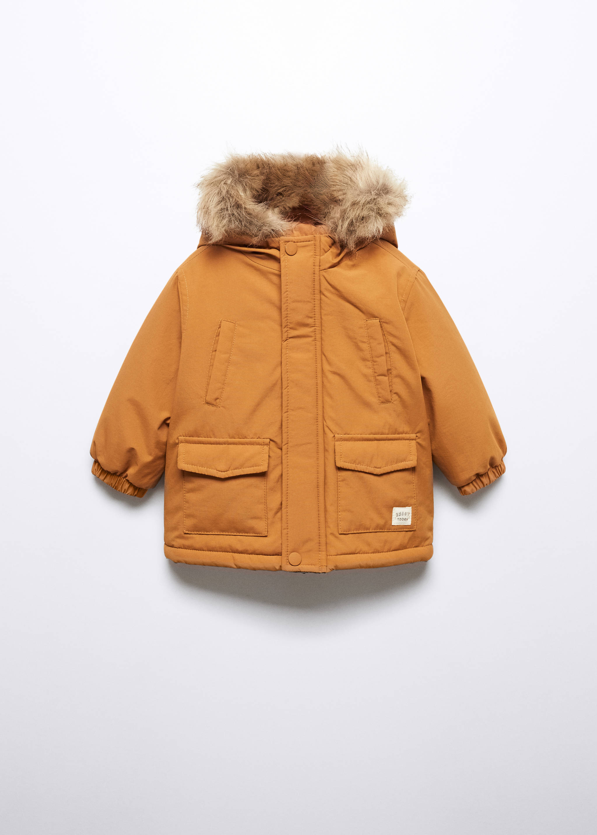 Anorak matelassé capuche imitation fourrure - Article sans modèle