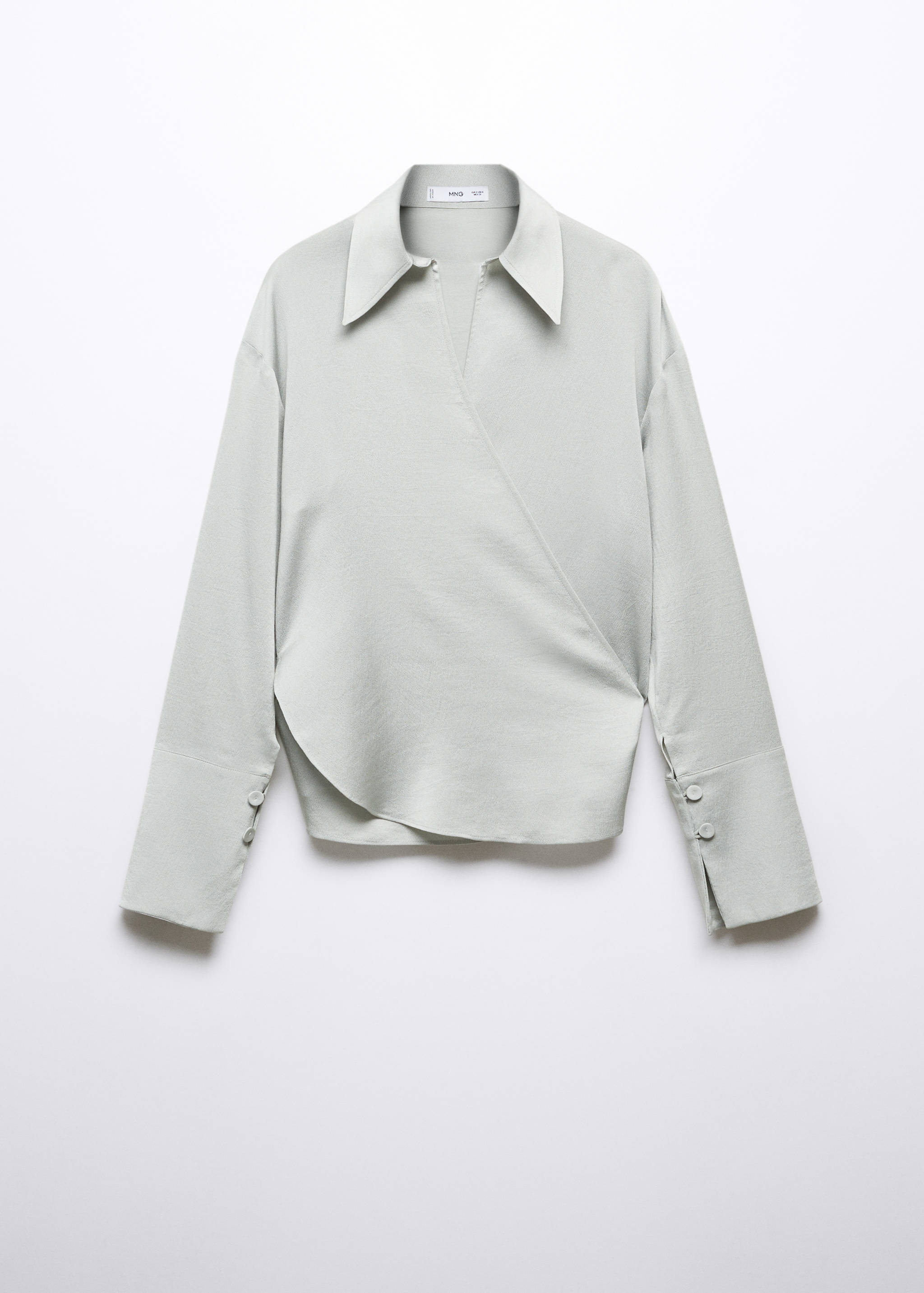 Lace-up wrap blouse - Article without model