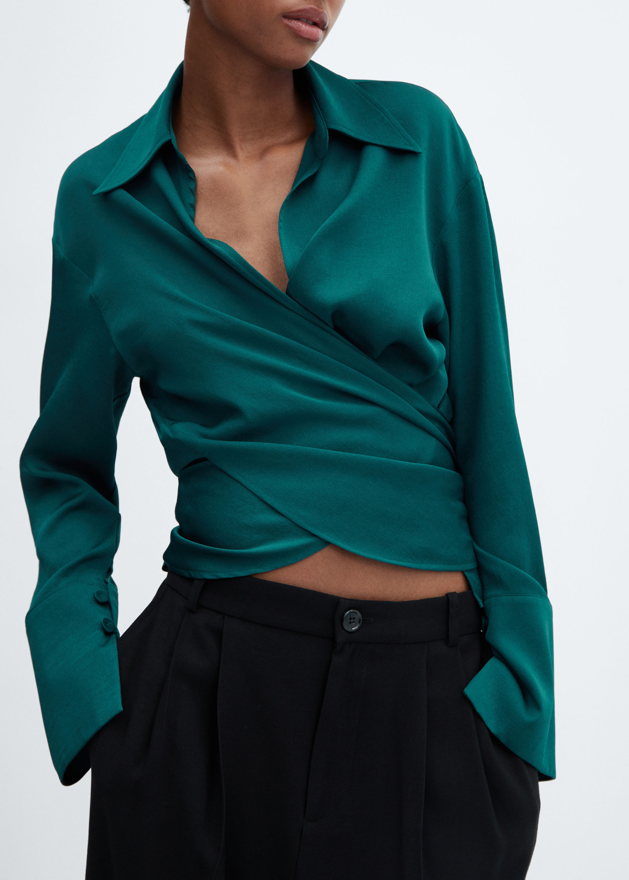 Wickelbluse mit Schleife - Detail des Artikels 6