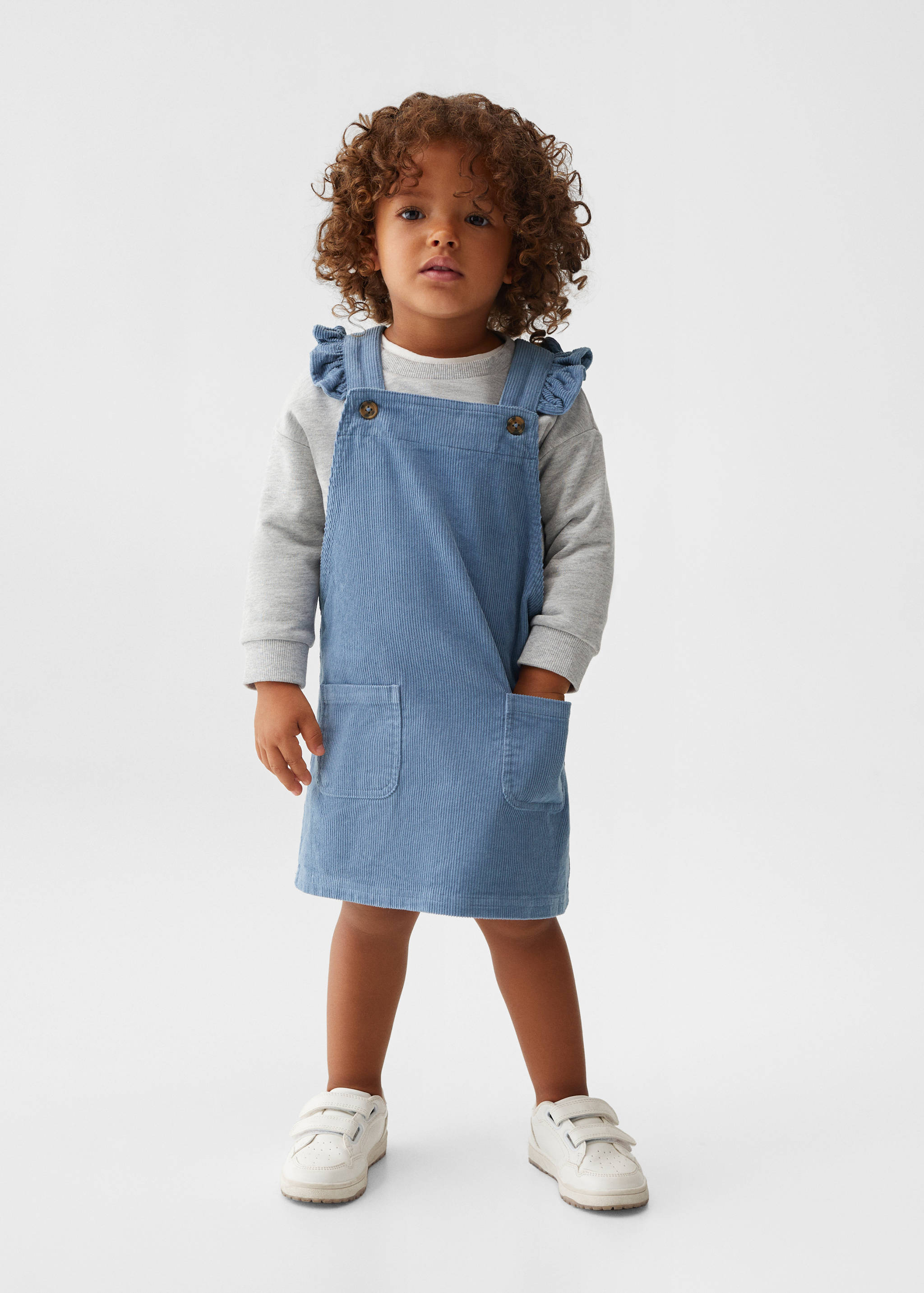 Samt-Trägerkleid - Allgemeine Ansicht