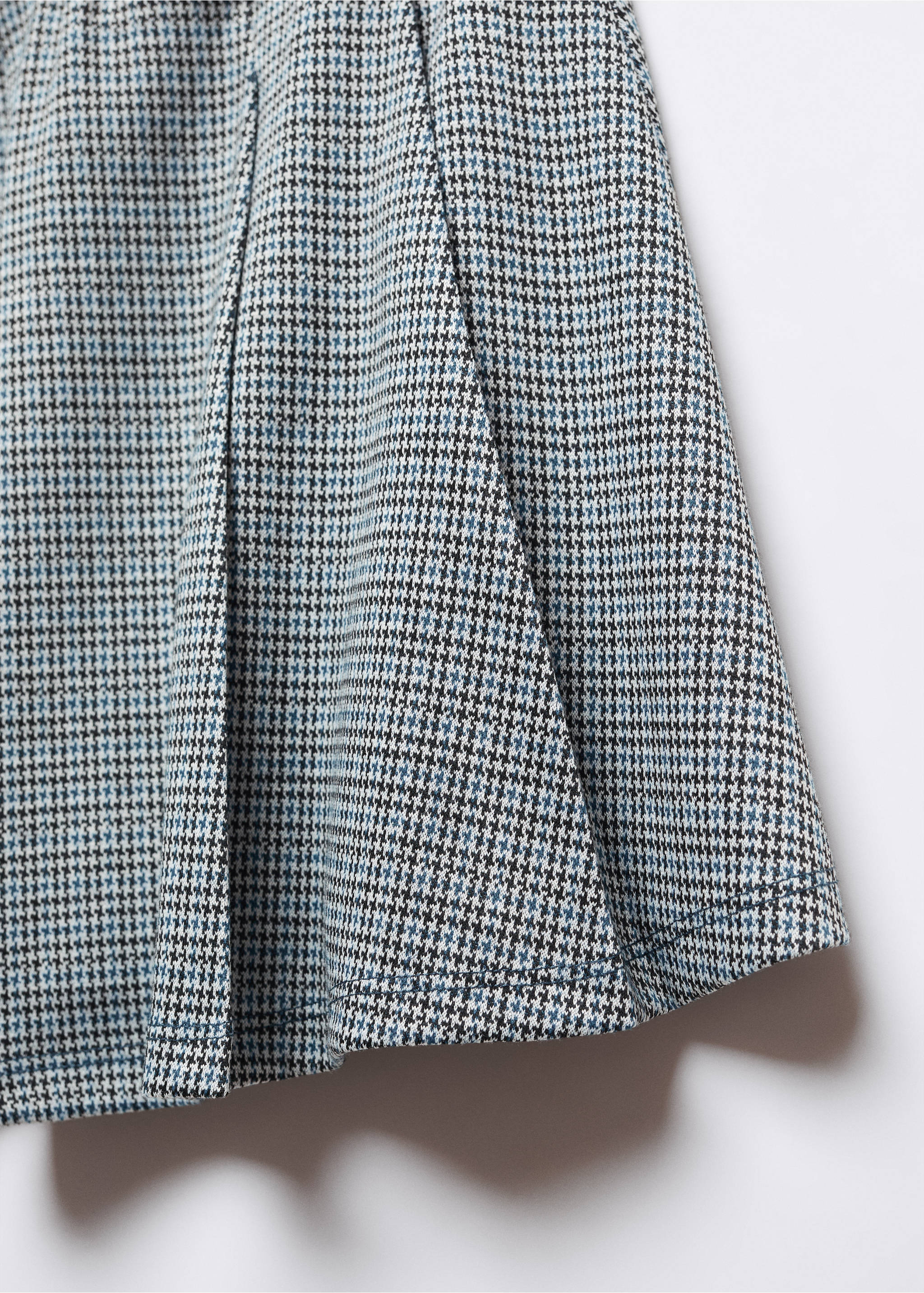 Houndstooth skirt - Details of the article 8, Navy. Ref: 57095994-00.