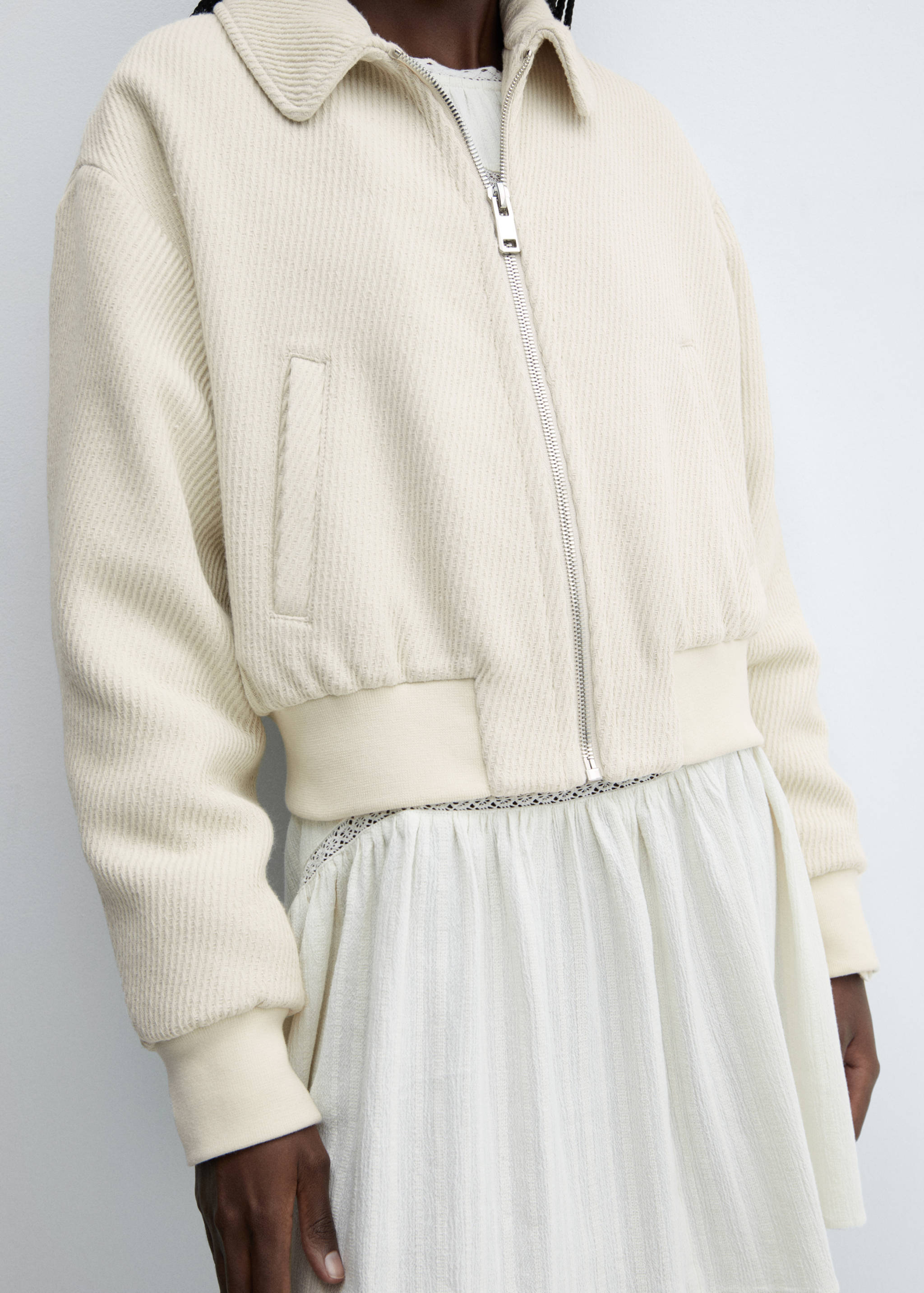 Cazadora bomber textura - Detalle del artículo 6