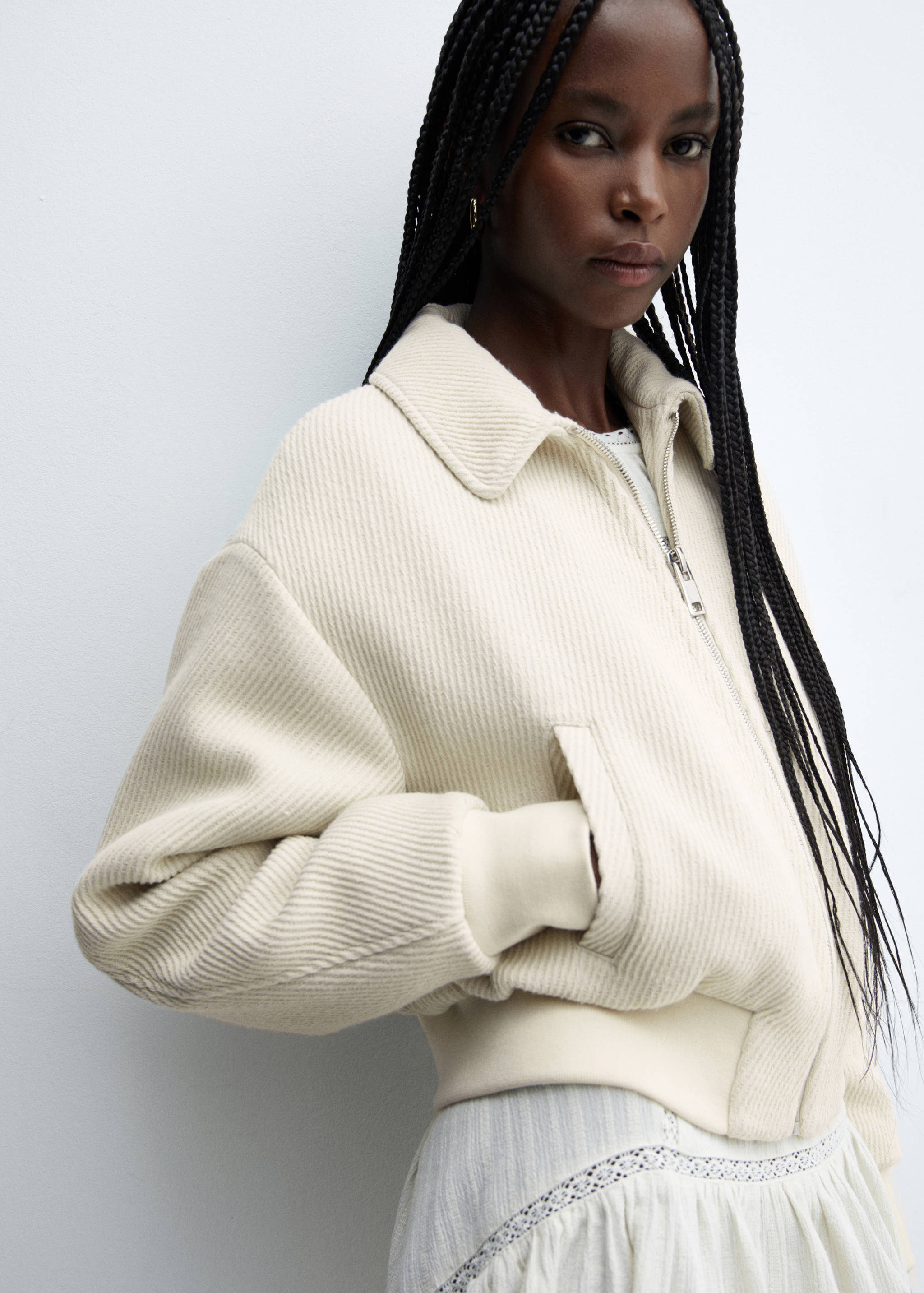 Cazadora bomber textura - Detalle del artículo 2