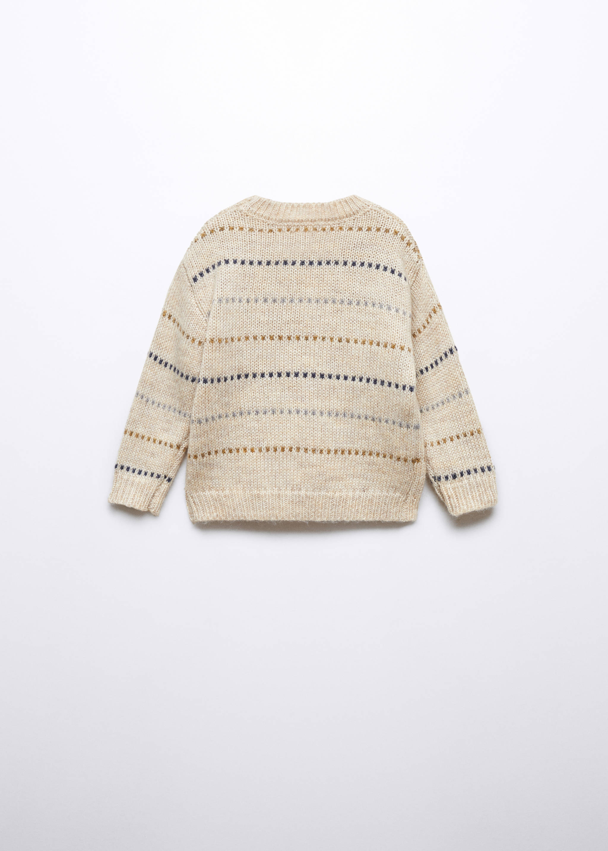 Braided knitted sweater - Reverse of the article