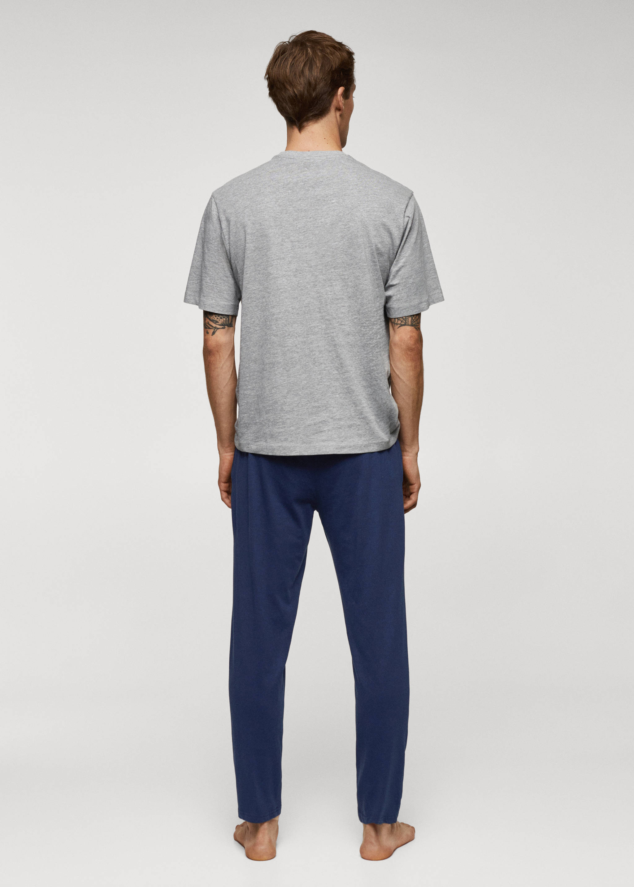 Set katoenen pyjama - Achterkant van het artikel